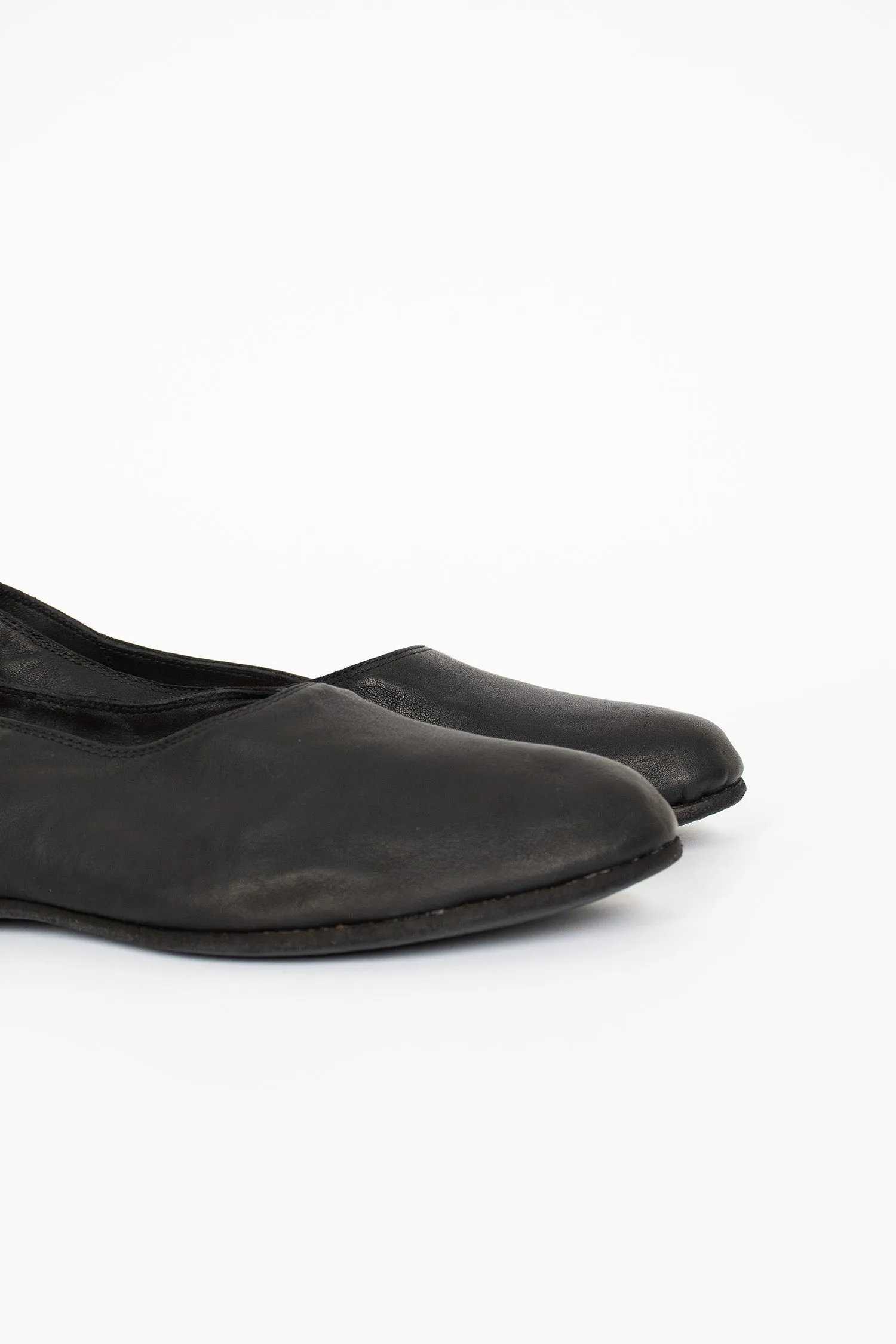 Easy To Clean Shock   Absorbing 626R Full Grain Ballerina Slip On BLKT