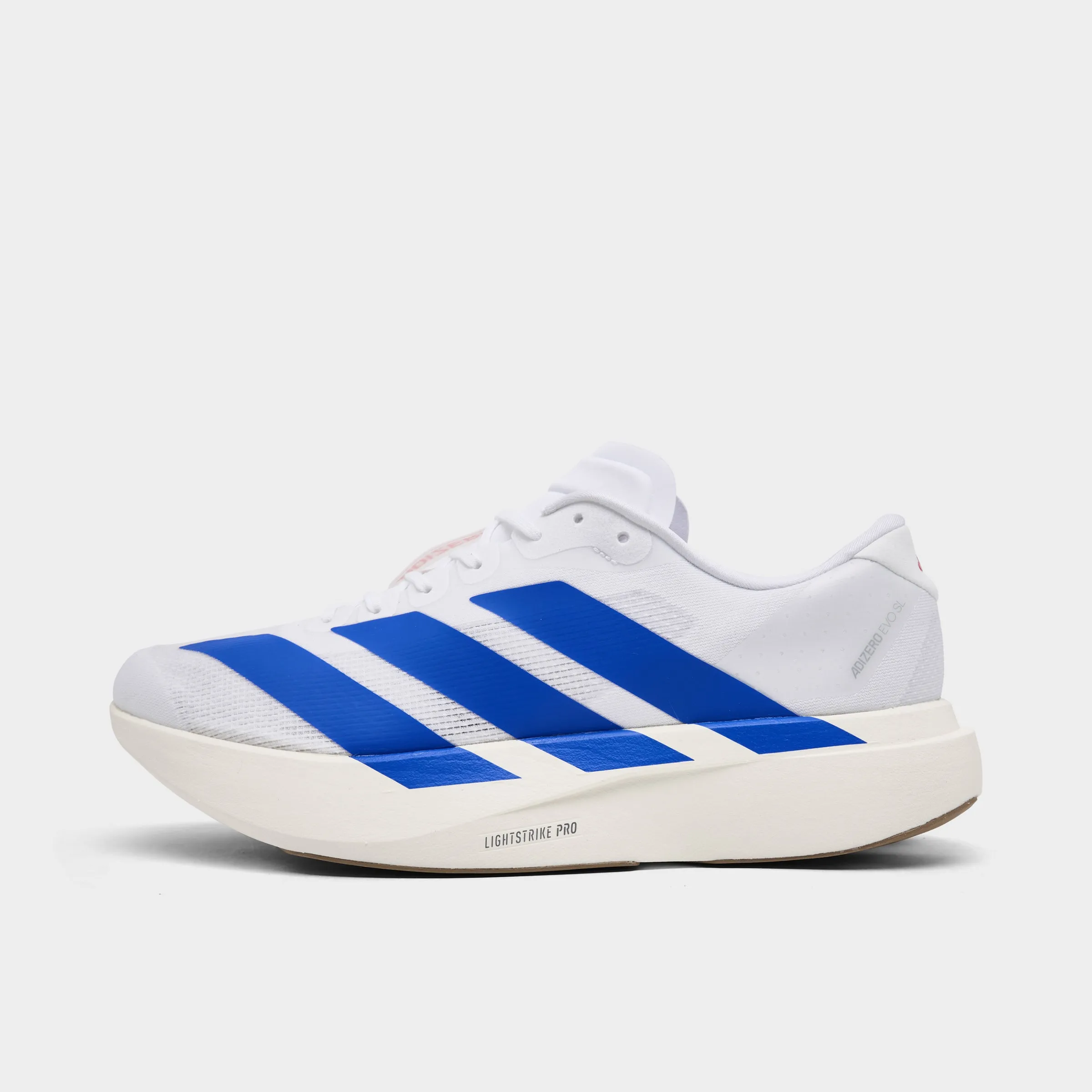 adidas Adizero EVO SL White / Blue - Blue frequent - use Comfort arch