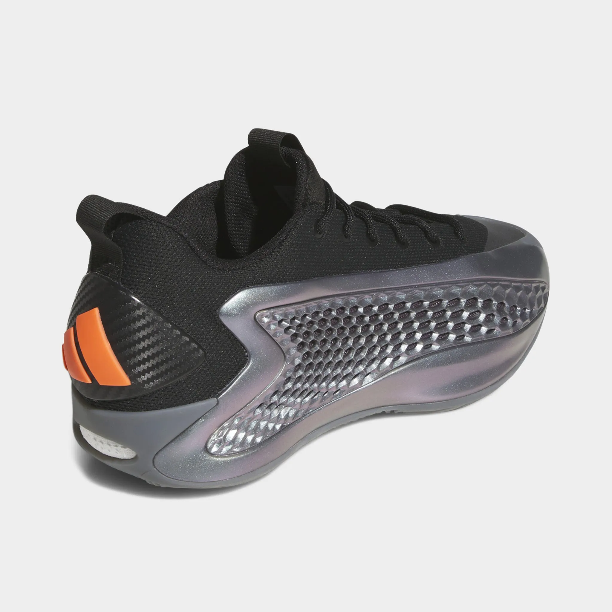 adidas Anthony Edwards 1 Low Grey / Black - Orange Sneaker Customization Adaptive Fit Collar