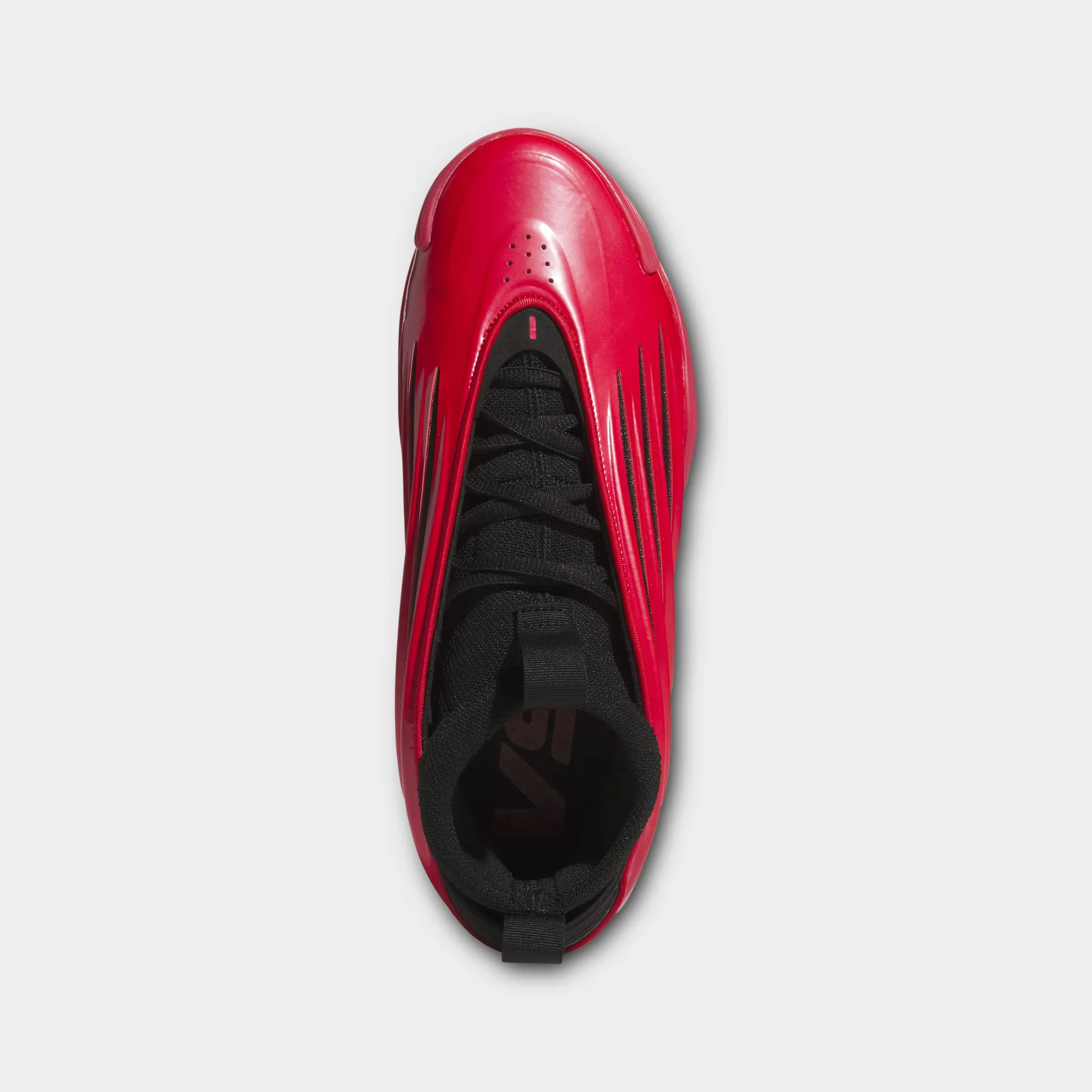 adidas Harden Volume 9 Pure Rubber / Black - Blue Foot Hugging Lightweight Synthetic Upper