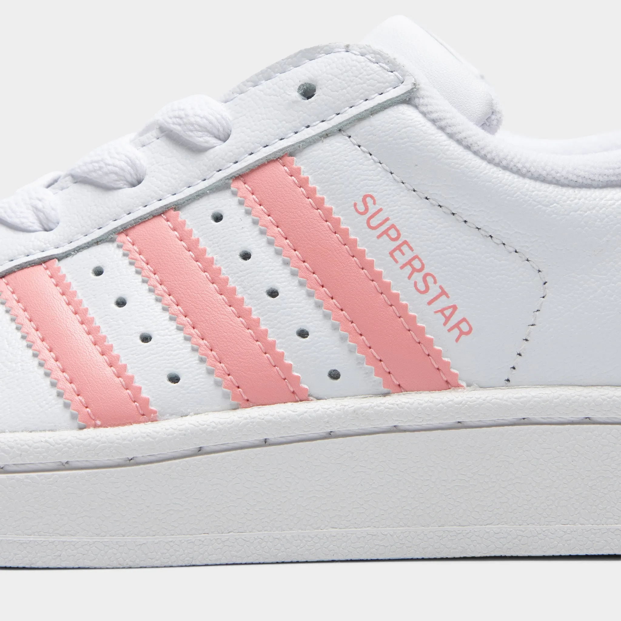 Bounce Back Outsole Design adidas Junior's Superstar 2 White / Semi Pink Spark