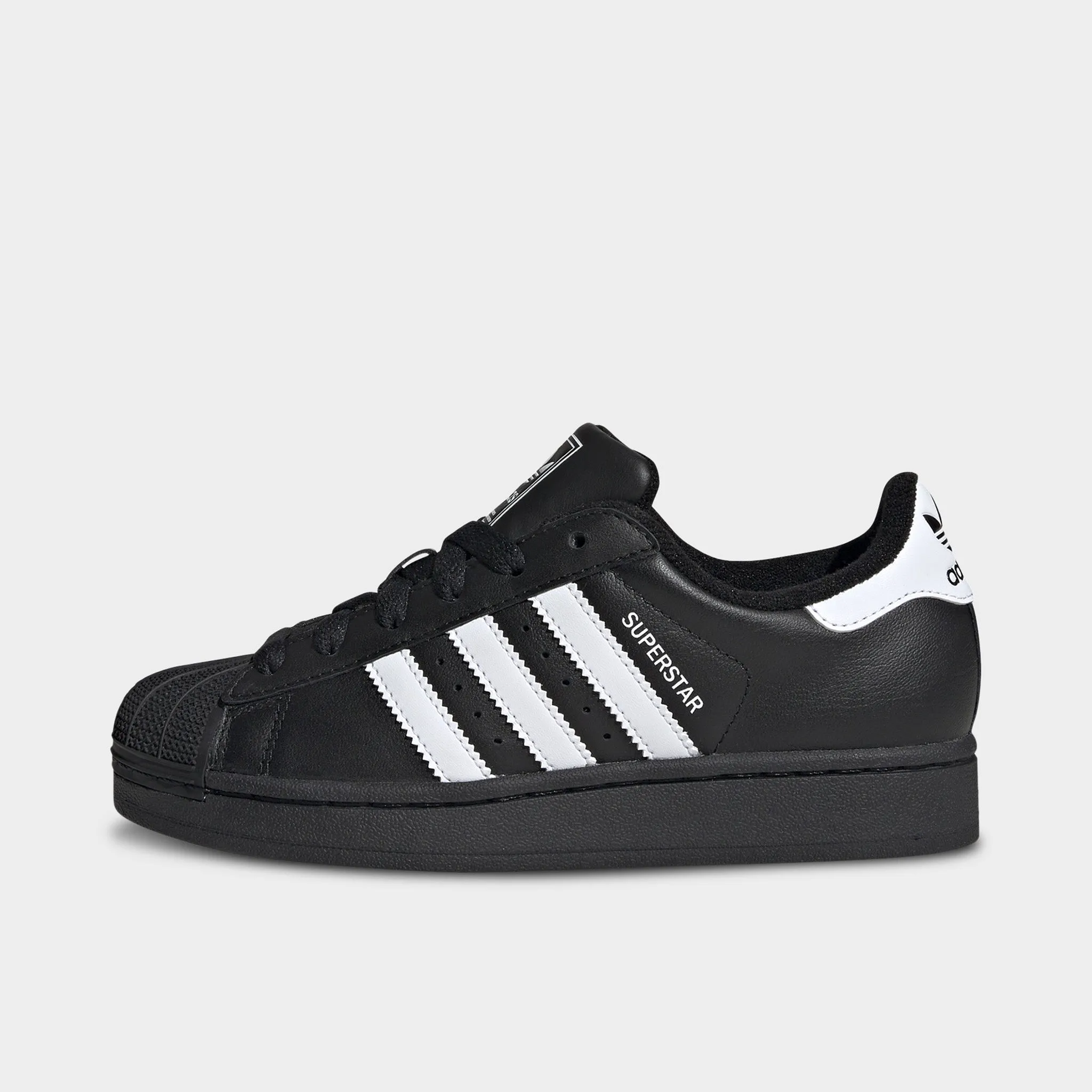 adidas Juniors' Superstar II Core Black / White Abrasion Resistant Outsole