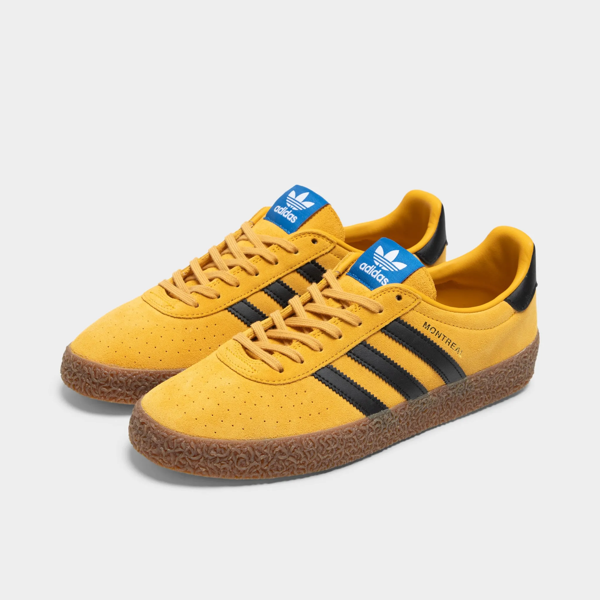 Adidas Montreal RM Yellow / Black - Gum toe - box - roomy shoes Adjustable Fitment