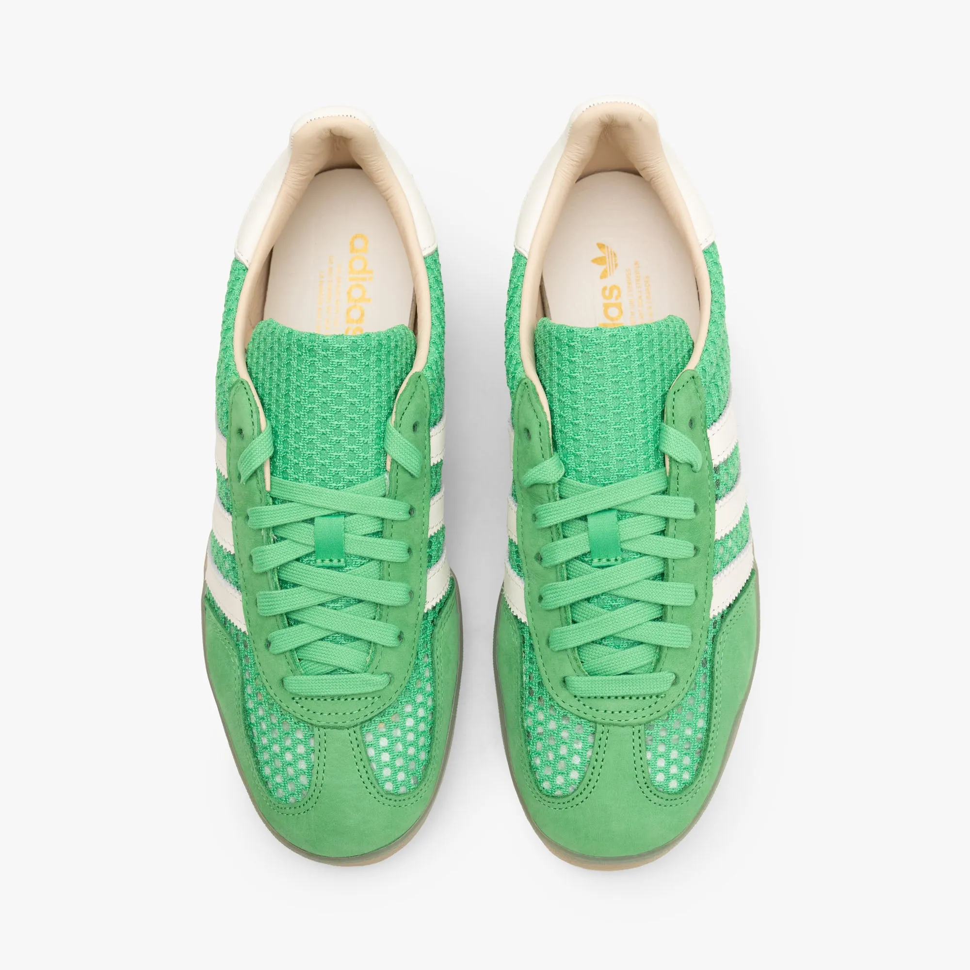 adidas Originals Gazelle Indoor Energy Green / Off White - Magic Beige Heel Cushion High Rebound Cushioning