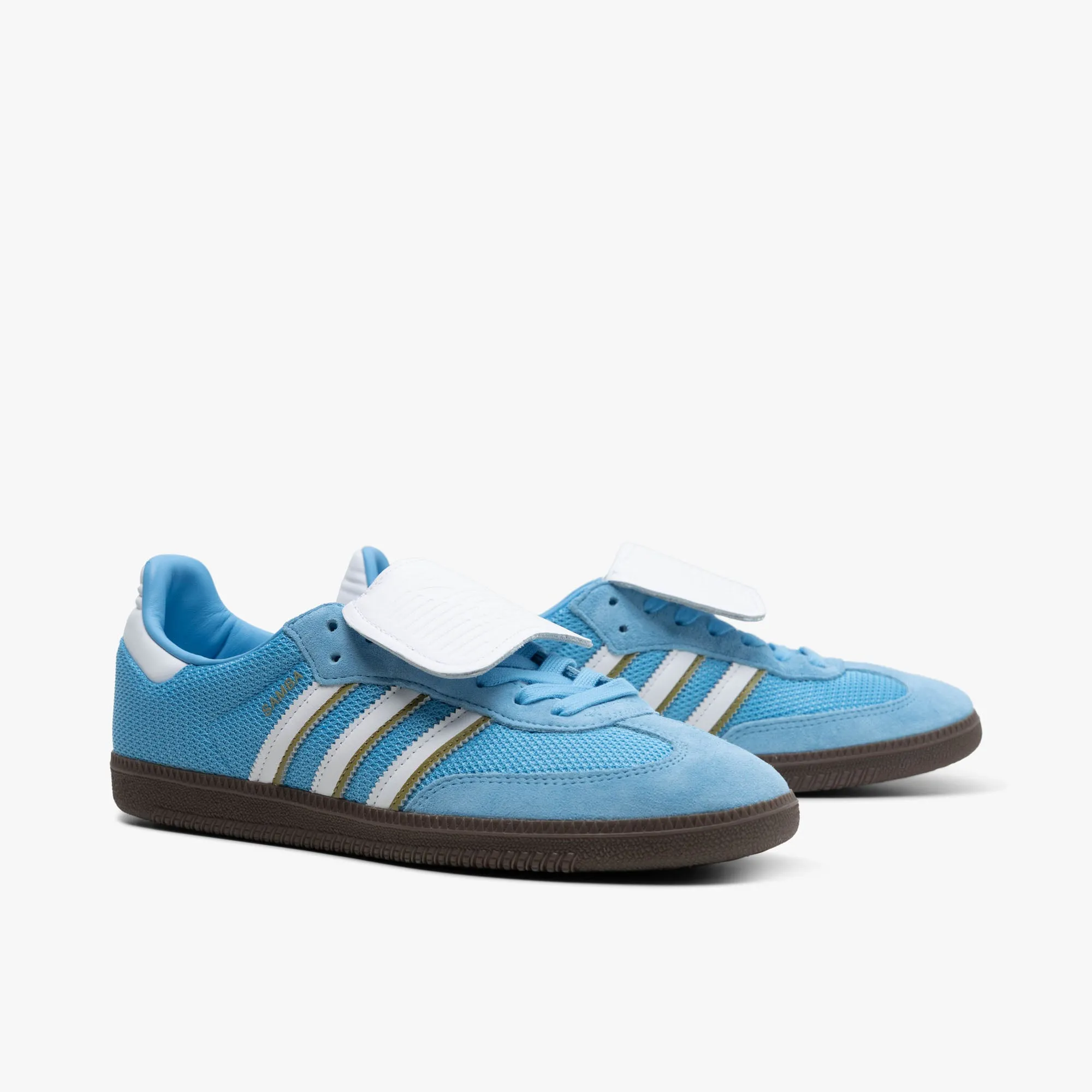 High Traction Outsole Basketball sneakers adidas Originals Samba LT Semi Blue Burst / Ftwr White - Gum