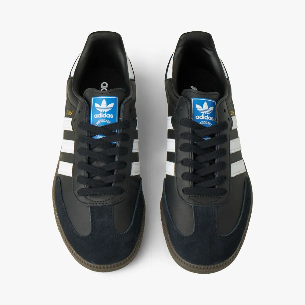 adidas Originals Samba OG Core Black / Cloud White - Gum Anti Microbial Lining High rebound