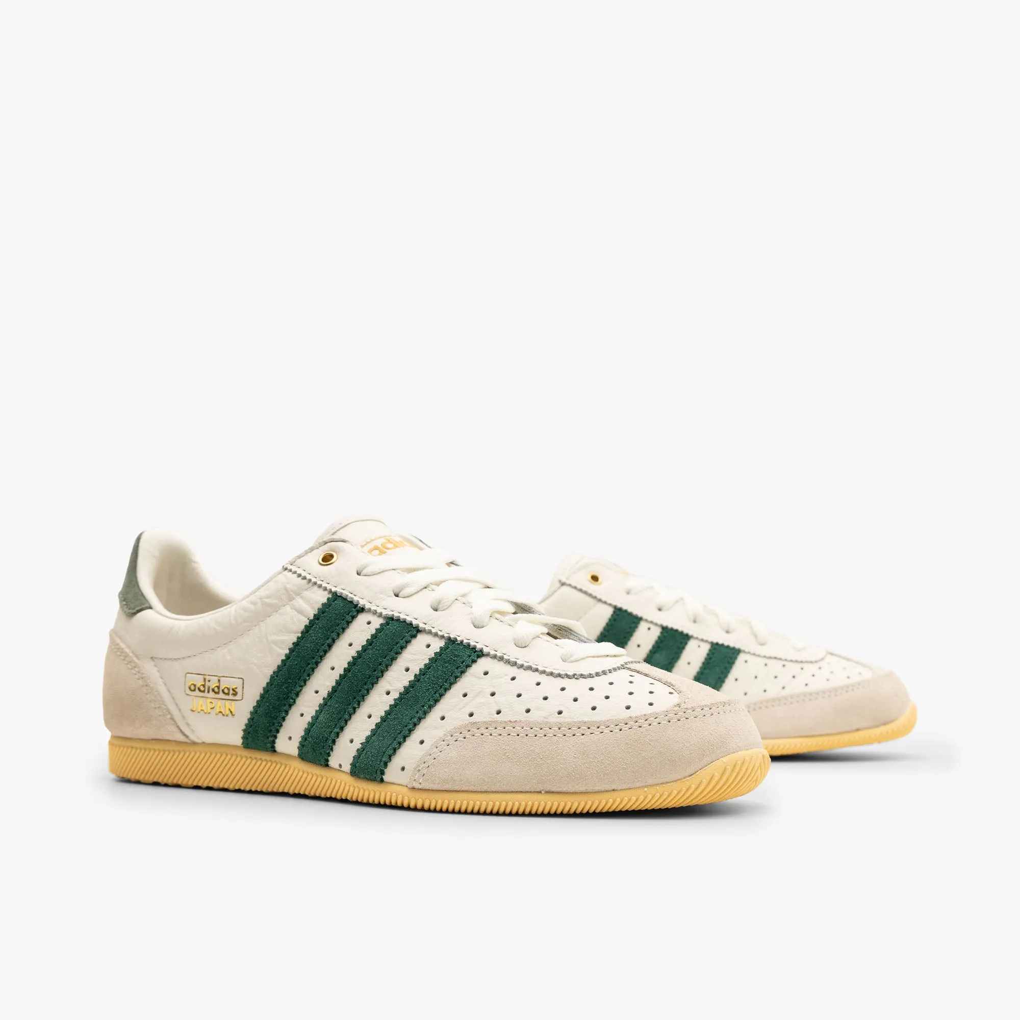 adidas Originals Women's Japan Off White / Collegiate Green Sleek Finish Moisture wicking