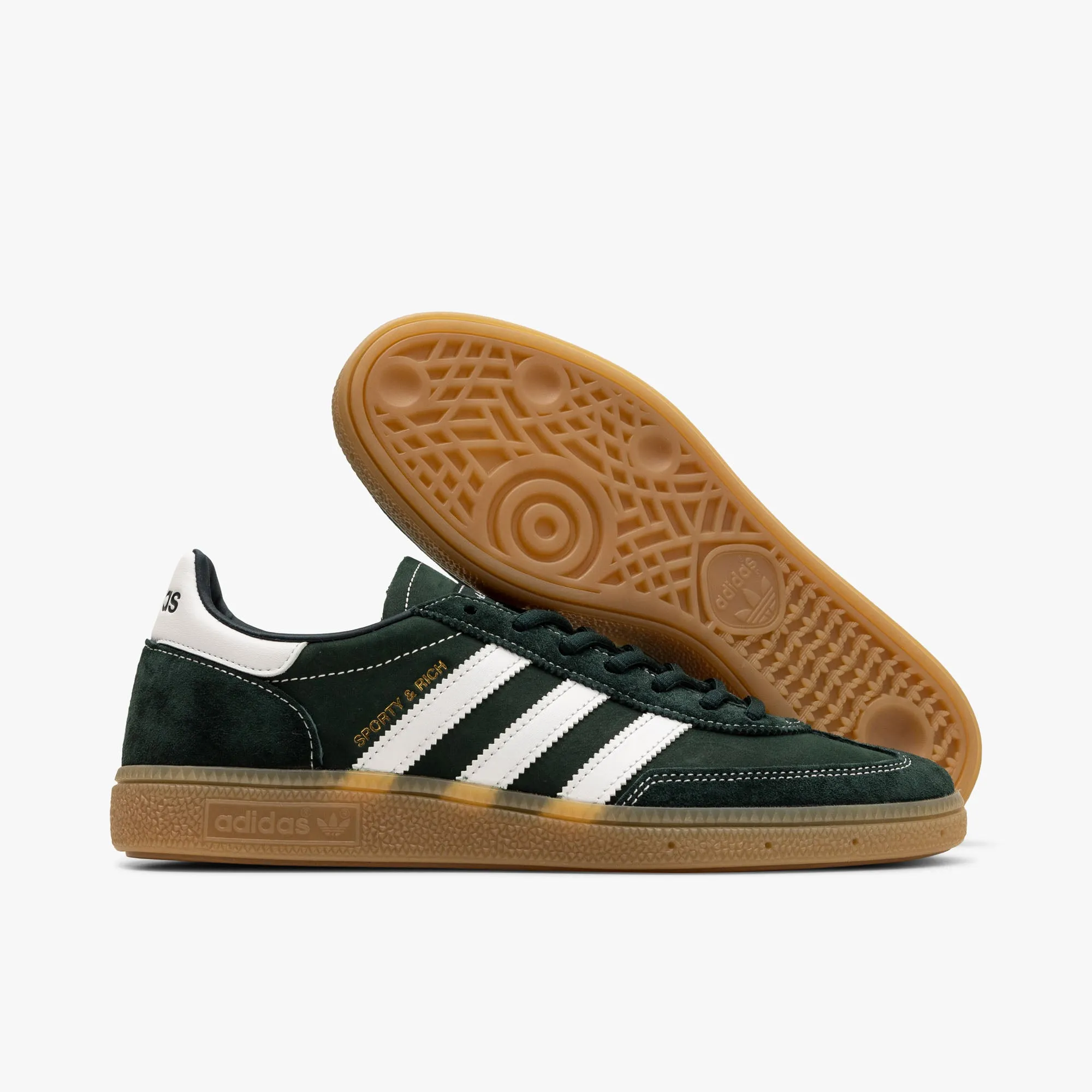 adidas Originals x Sporty & Rich Handball Spezial Dark Green / Cloud White - Gum Easy Run Antistatic
