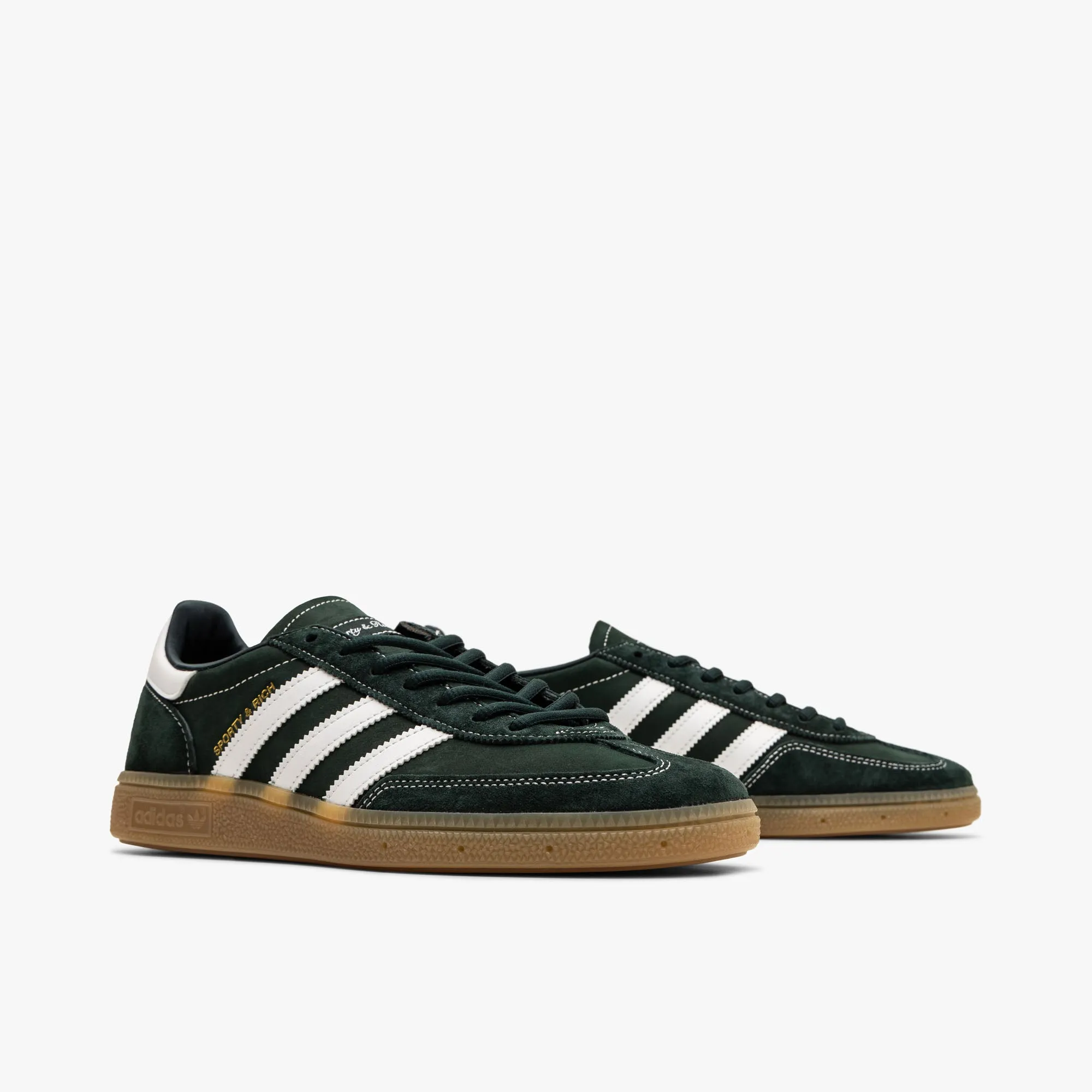 adidas Originals x Sporty & Rich Handball Spezial Dark Green / Cloud White - Gum Shine Jog