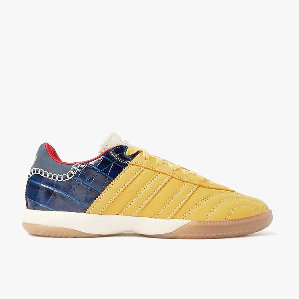 adidas Originals x Wales Bonner Samba Millennium Suede St Fade Gold / Collegiate Navy Grass Hike Casual Style