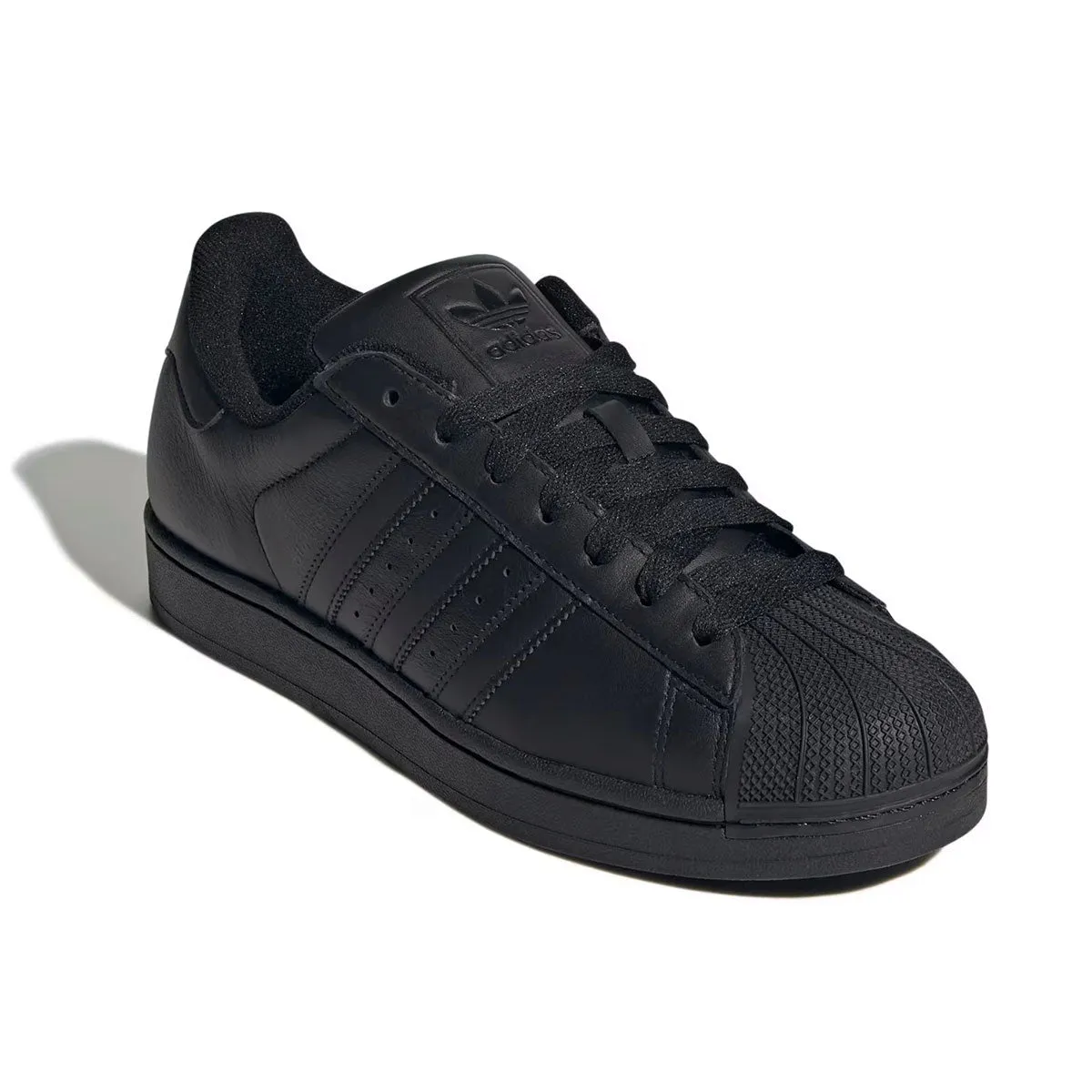 Adidas Superstar II 'Triple Black' Men's Shoes Studded Trim Foot Vent
