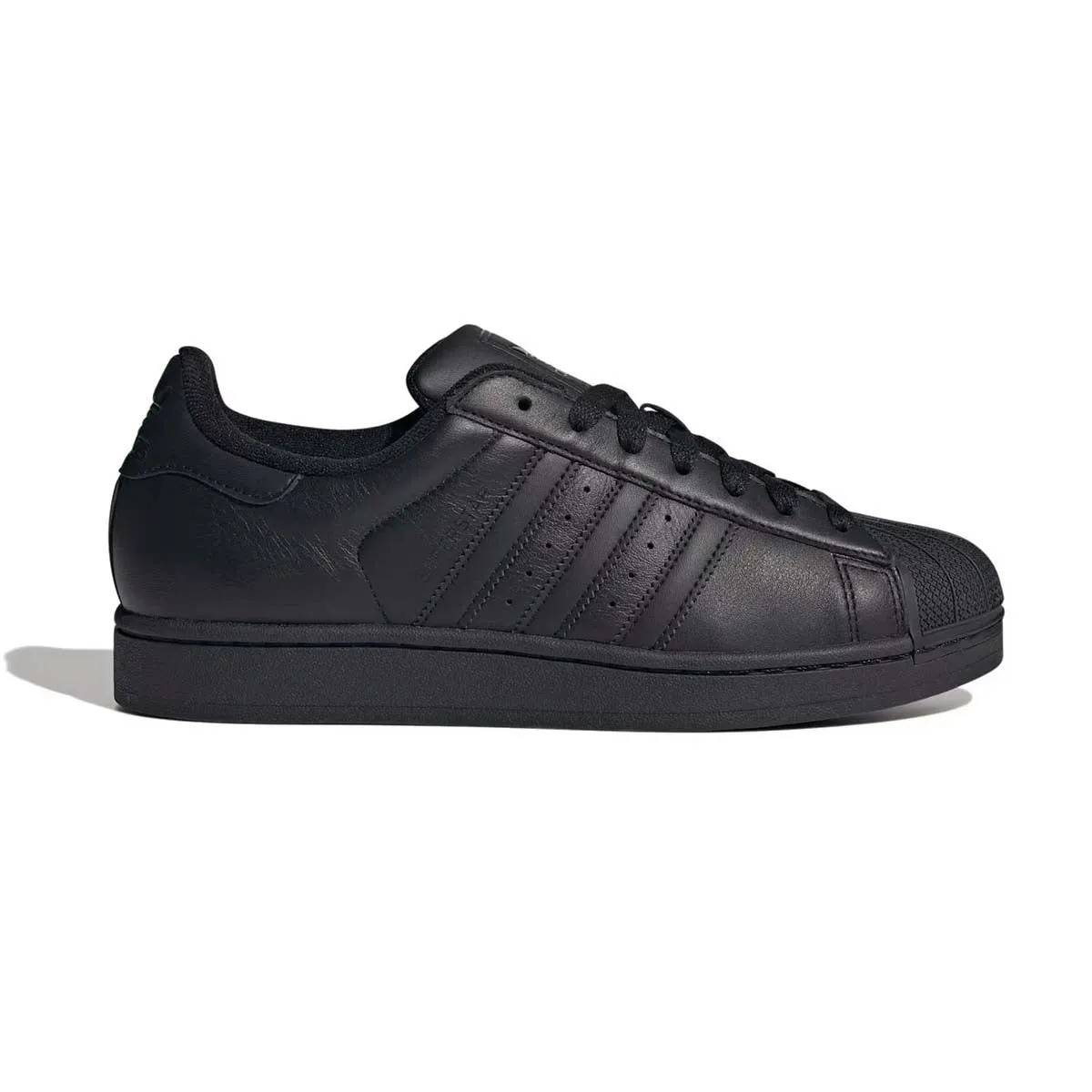 Adidas Superstar II 'Triple Black' Men's Shoes Fire Walk Block Step