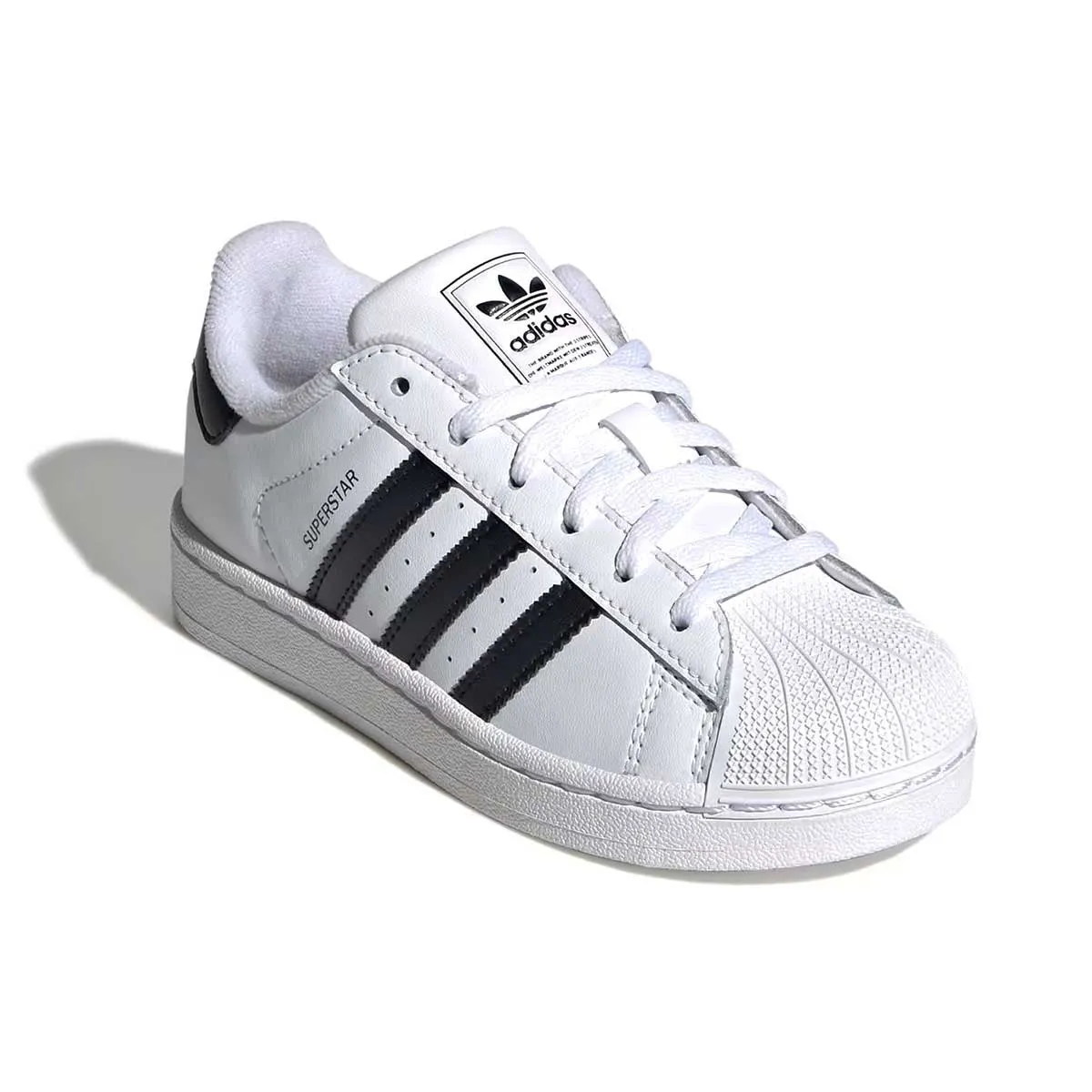 Adidas Superstar II 'White Black' Little Kids' Shoes Stretch Band Breathable Lining