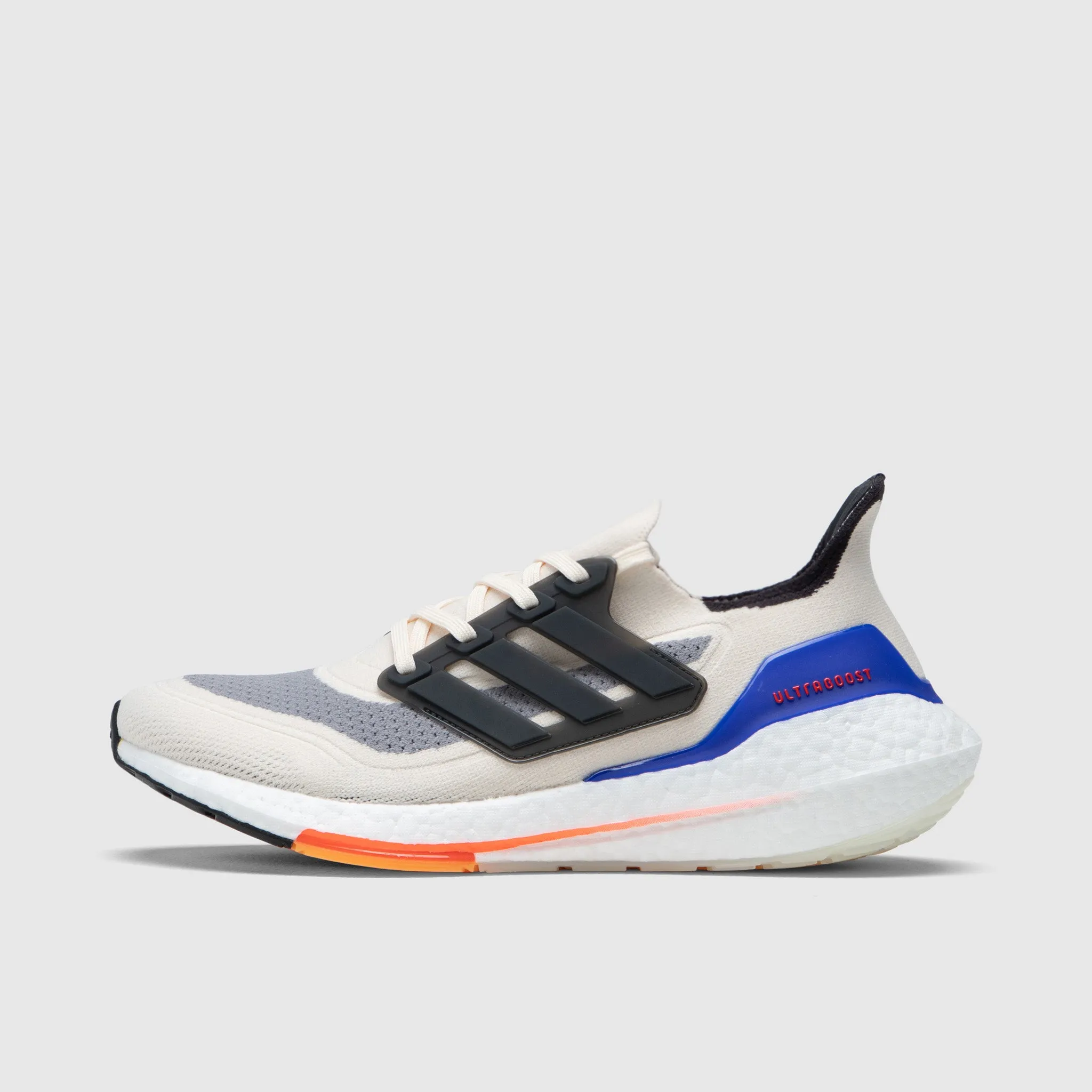 adidas Ultraboost 21 White / Carbon - Solar Red modern - design shoes
