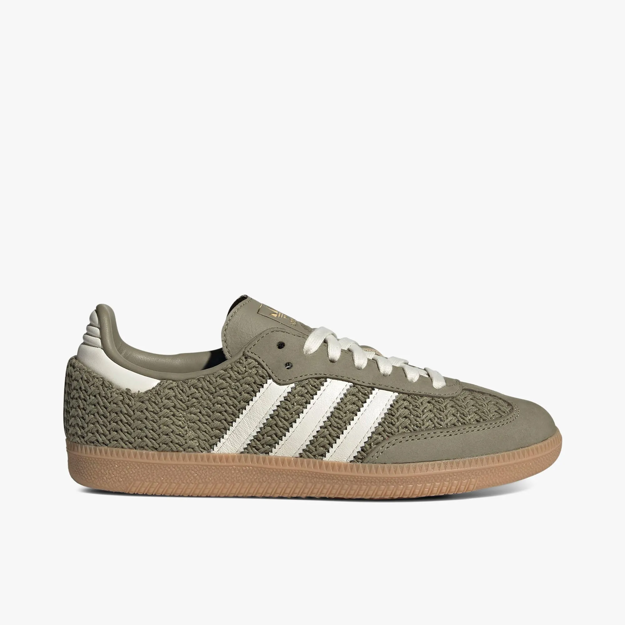 Cushioned Memory Foam Hydrophobic Fabric Treatment adidas Women's Samba OG Orbit Green / Cream White - Gum