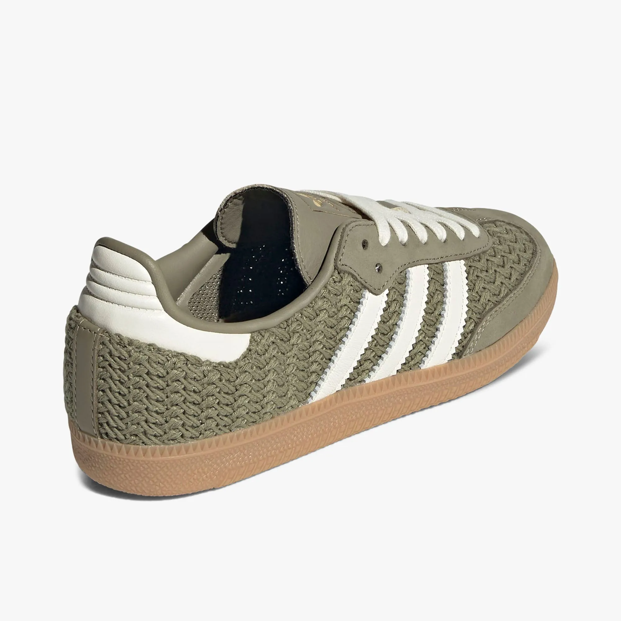 adidas Women's Samba OG Orbit Green / Cream White - Gum Fashion Mood Sneakers
