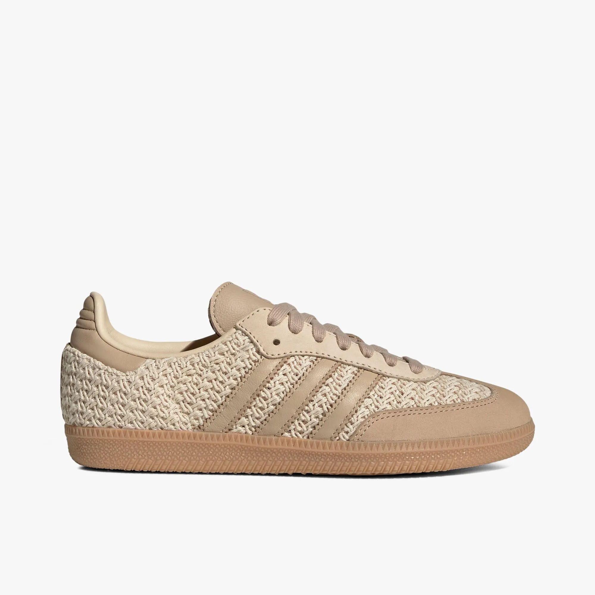 adidas Women's Samba OG Sand Strata / Magic Beige - Gum Moisture Wicking Insole