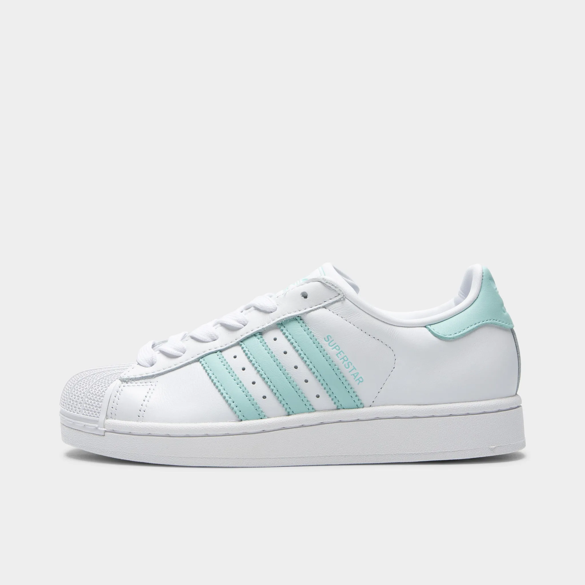 adidas Women's Superstar II White / Semi Flash Aqua - Easy Mint Fast Lane Toe Cap