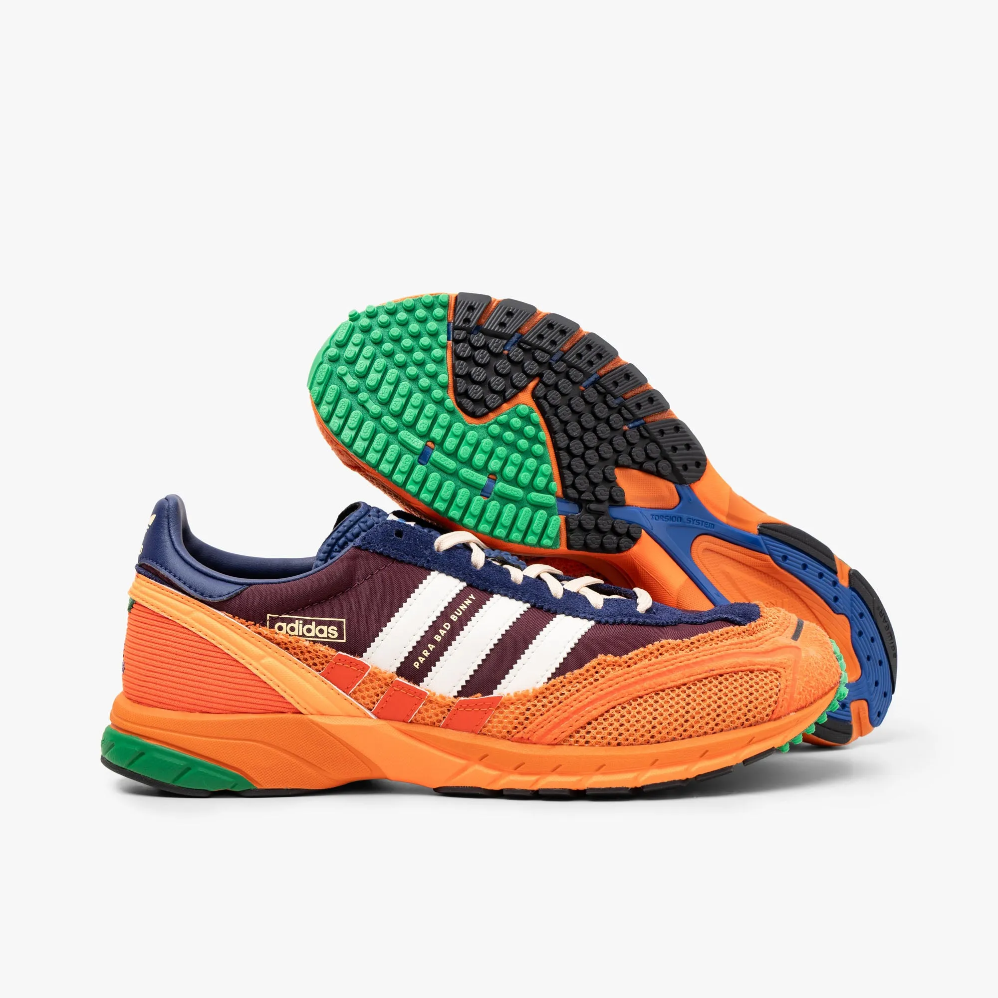 adidas x Bad Bunny Adizero SL 72 Maroon / Semi Solar Orange Easy Walk Harbor Hike
