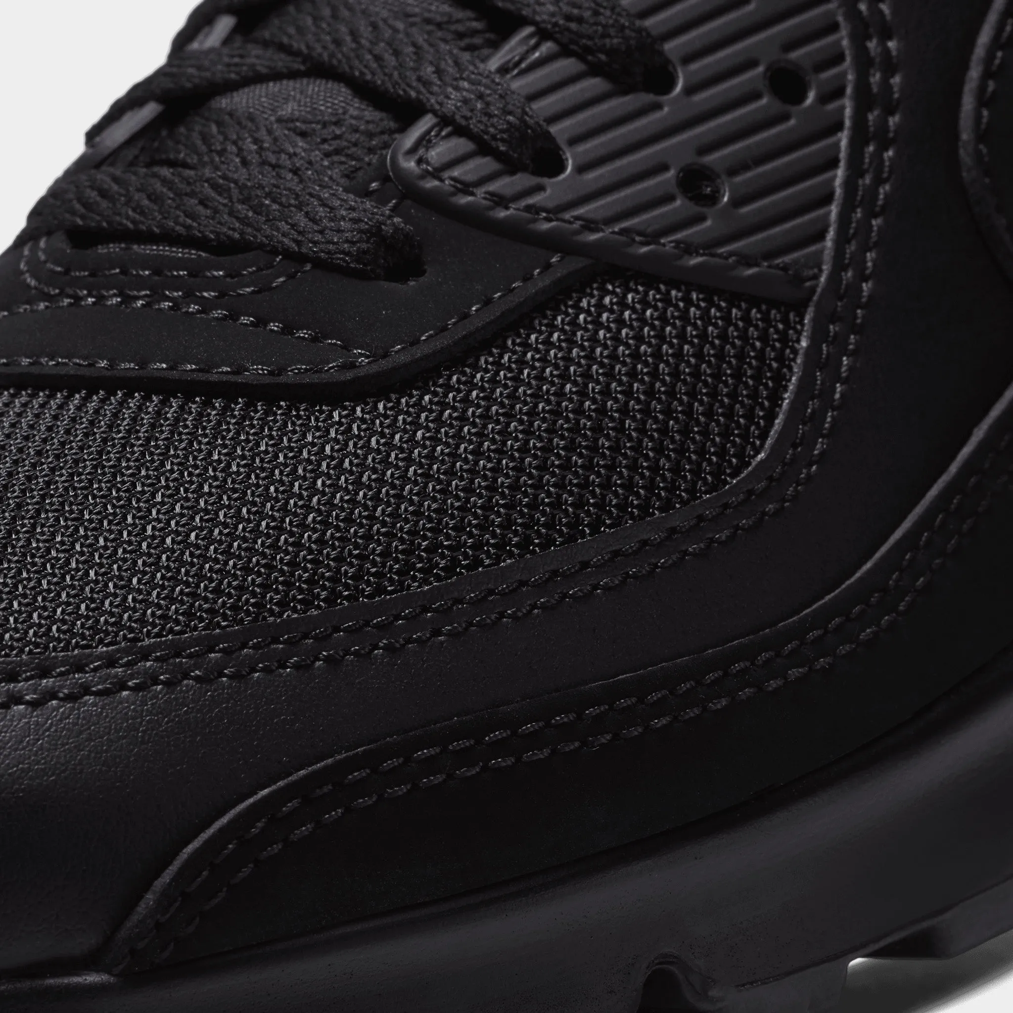 Heel Pressure running with a bandana Nike Air Max 90 Black / Black - Black