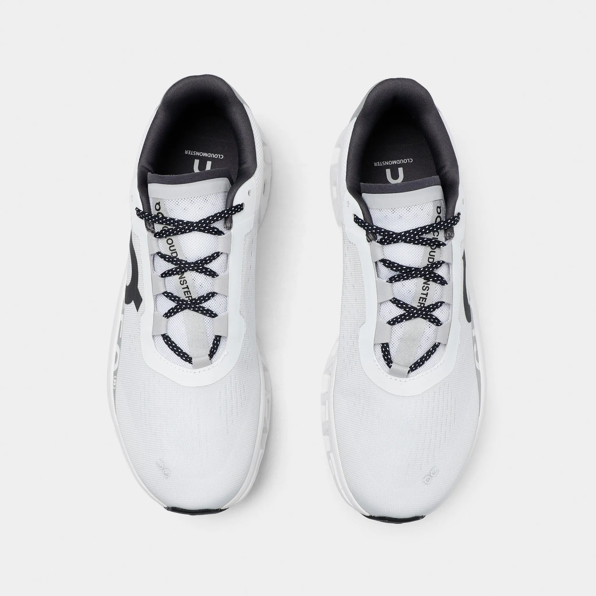 On Cloudmonster 1 / All White track shoes substitute