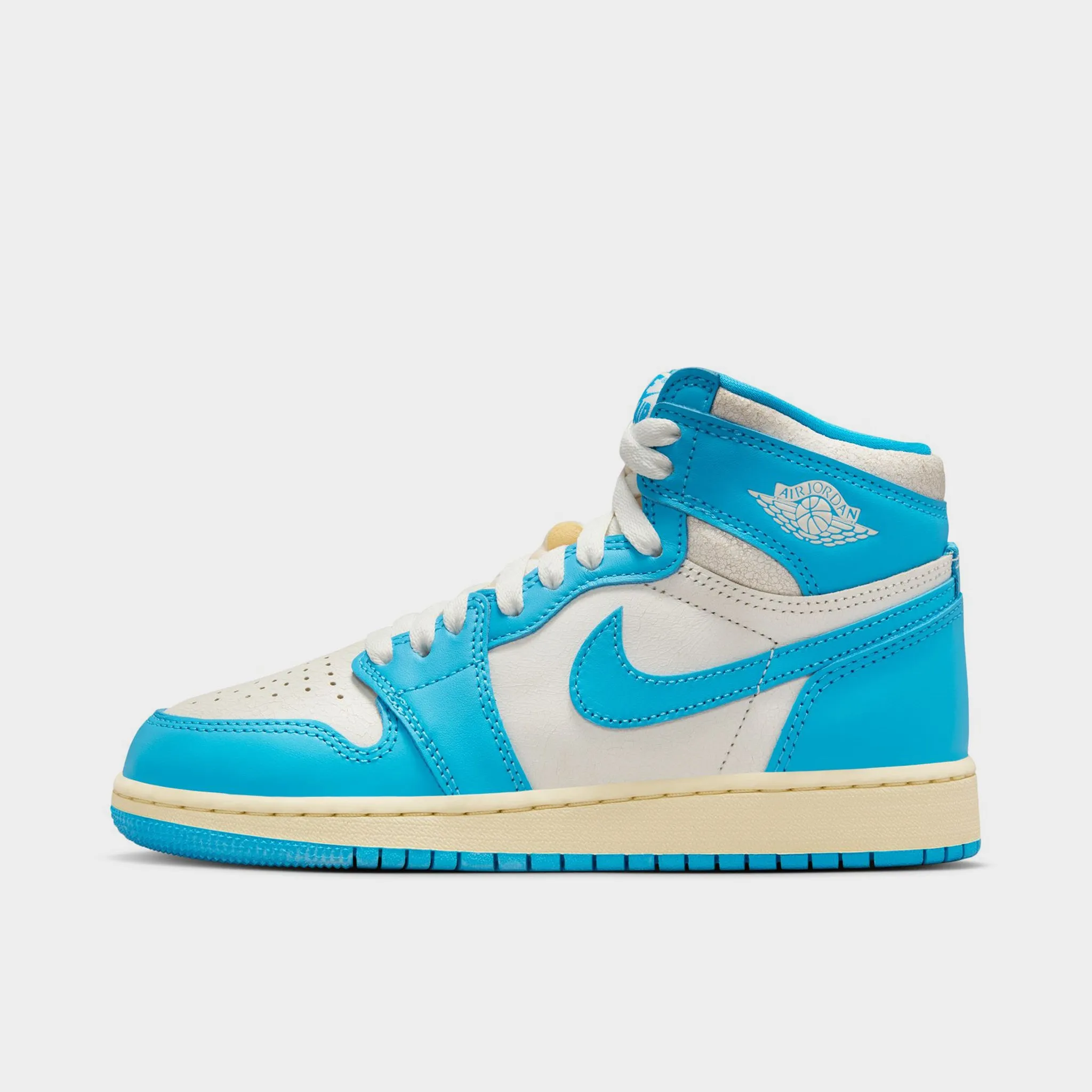 Jordan 1 High OG GS Dark Powder Blue / Sail Durable Rubber Outsole