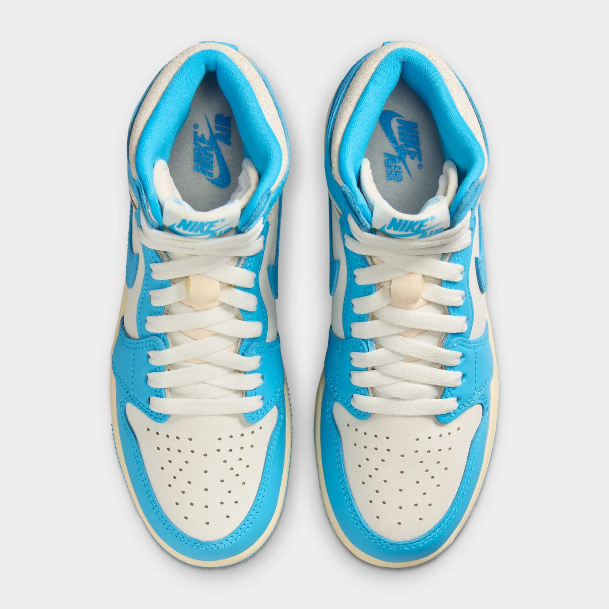 Torsion Control Groove Flex Movement Jordan 1 High OG GS Dark Powder Blue / Sail