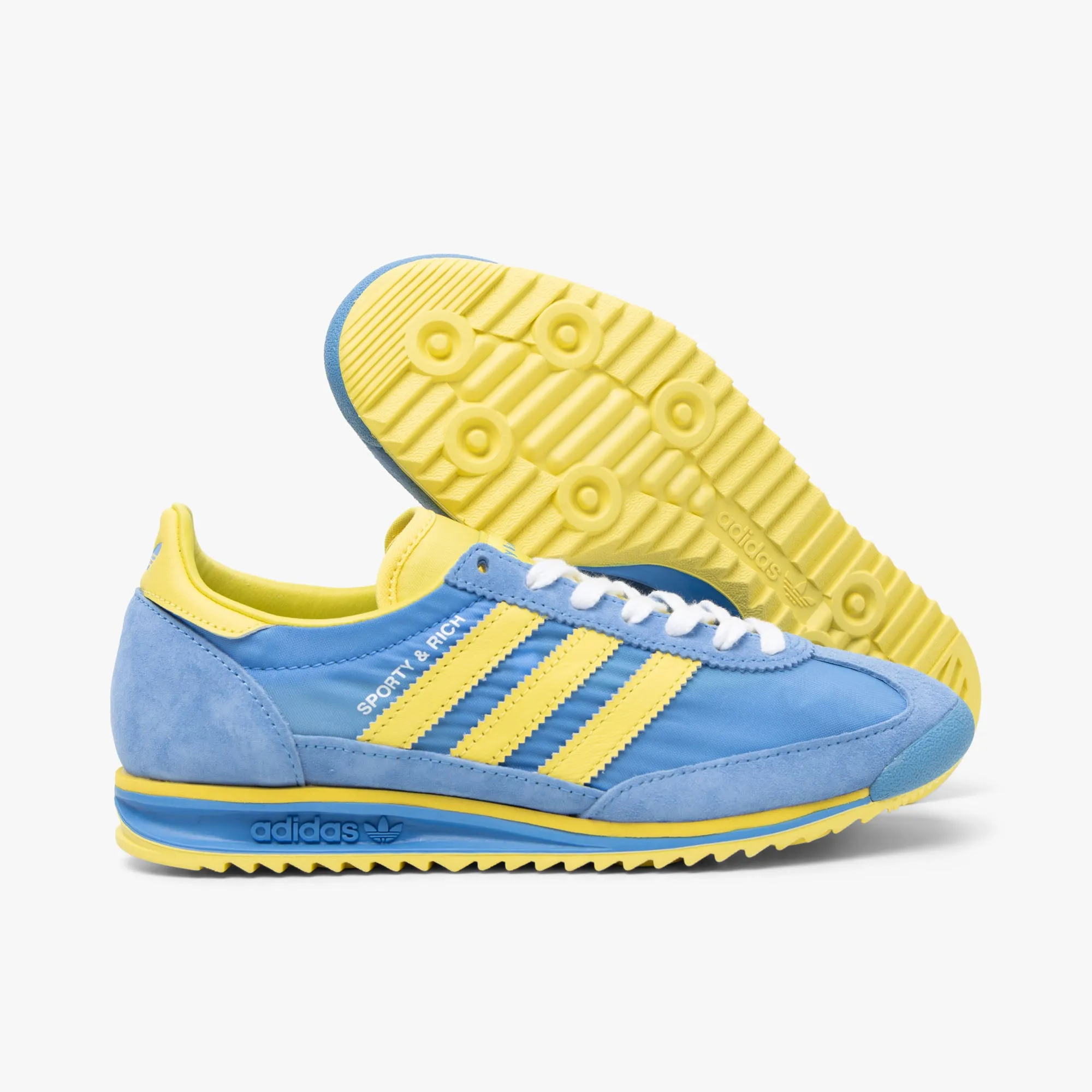 adidas Women's Originals x Sporty & Rich SL72 Real Blue / Light Comfort Cushioning Flexible Fabric