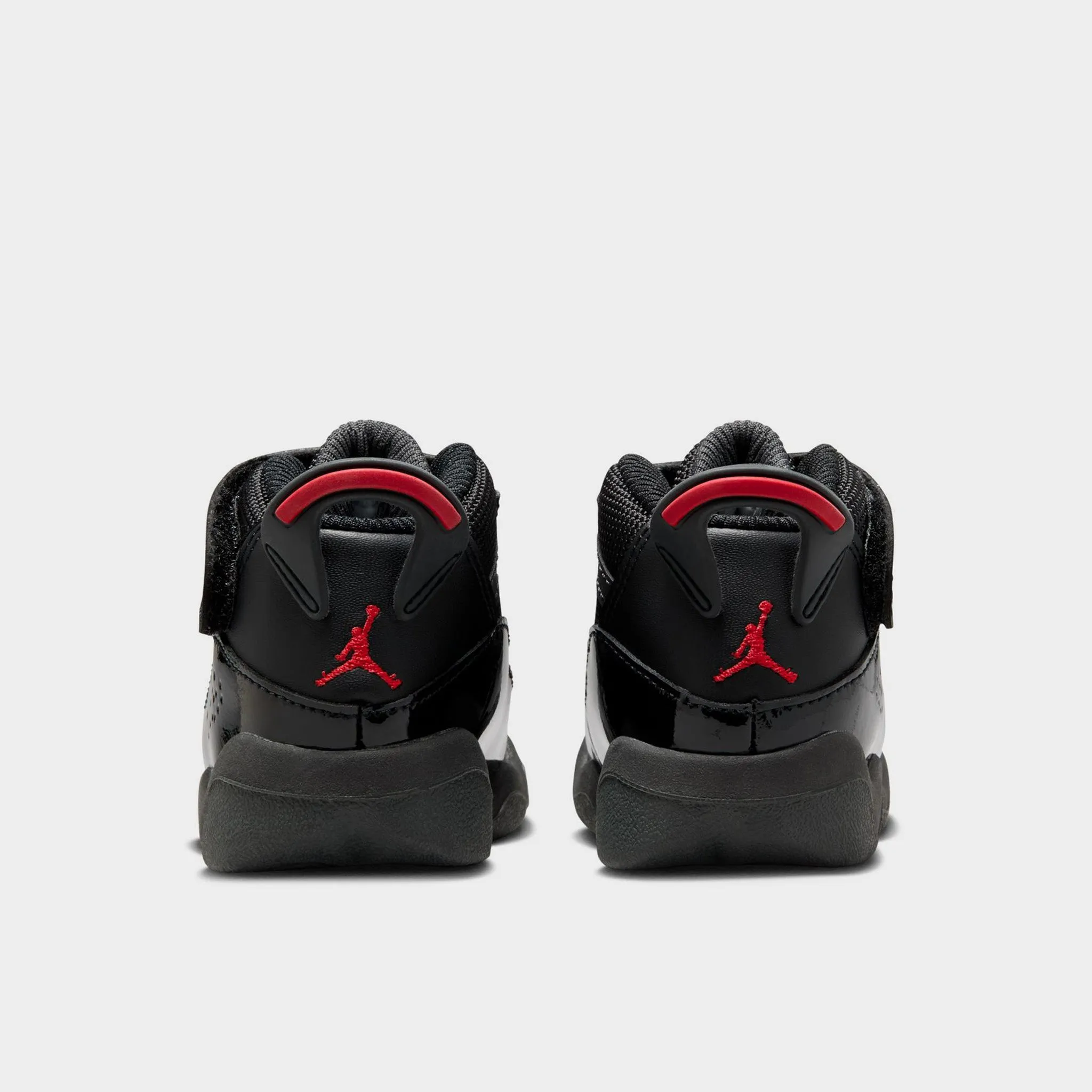 Jordan 6 Rings TD Black / Fire Red - Anthracite Sneakers Flat Sole Shock Absorbing