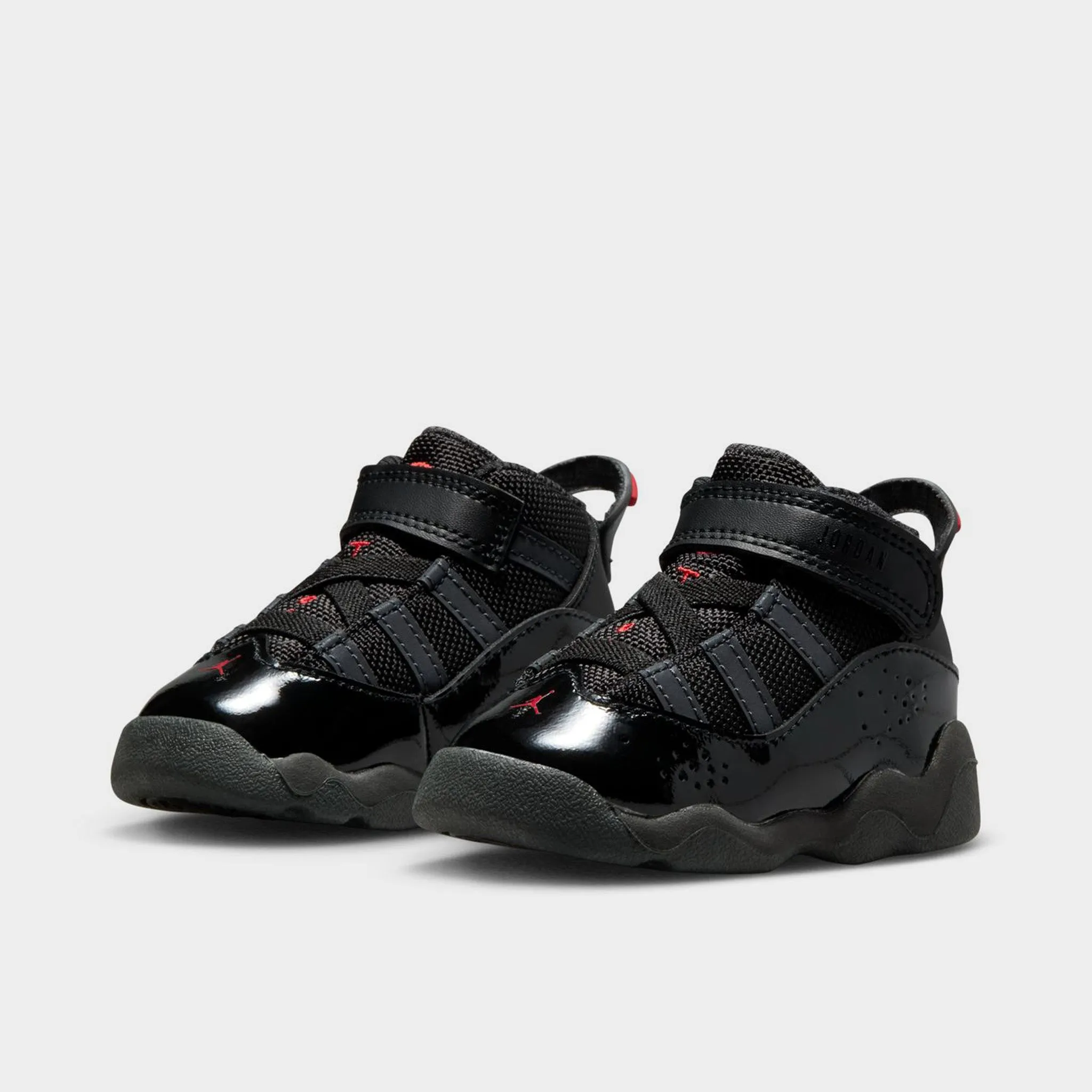 Jordan 6 Rings TD Black / Fire Red - Anthracite foldable Comfortable Shoes