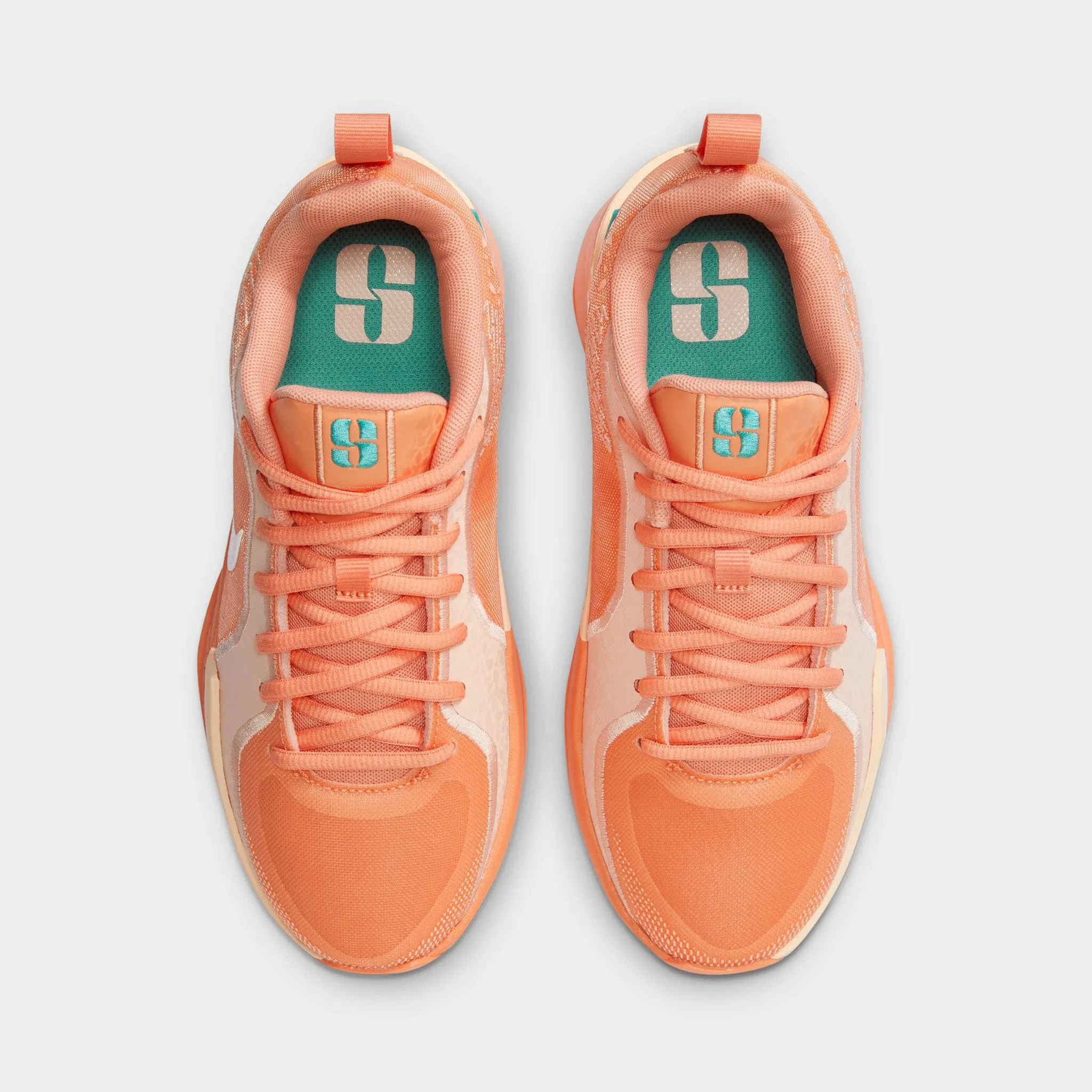 Comfortable Sling Textured Grip Surface Nike Sabrina 2 GS Apricot Agate / Light Bone - Washed Coral