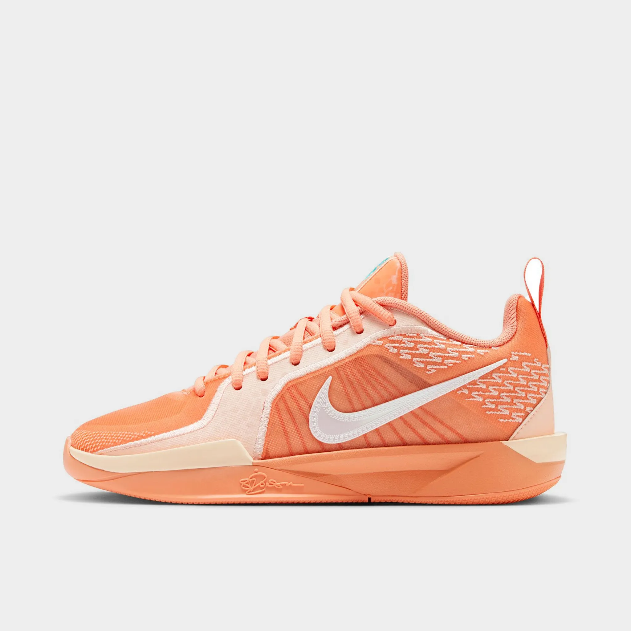Nike Sabrina 2 GS Apricot Agate / Light Bone - Washed Coral ReinforcedHeel Springy foam