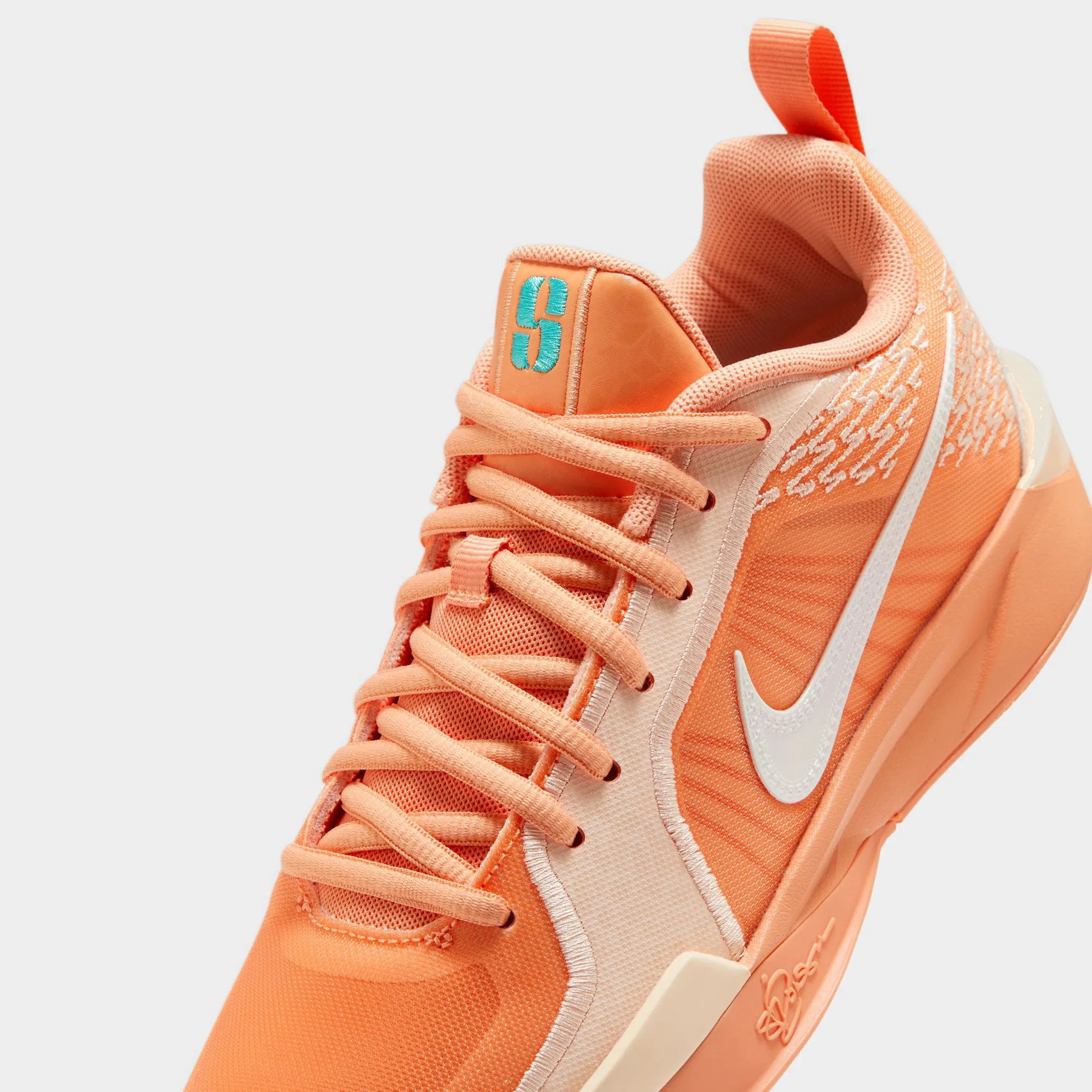 Nike Sabrina 2 GS Apricot Agate / Light Bone - Washed Coral Molded Heel Stabilizer