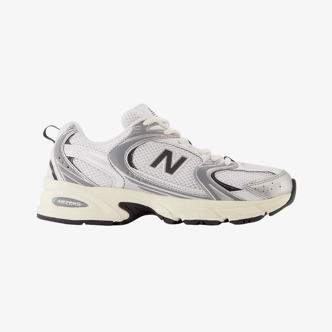 clog Casual arch womens new balance 530 (silver metallic/black)
