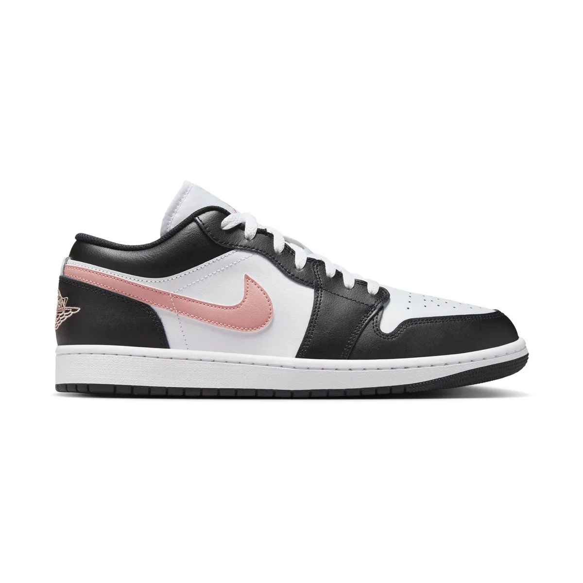 Shock Absorbent Perfect Fit Air Jordan 1 Low 'Black Pink Rust' Men's Shoes
