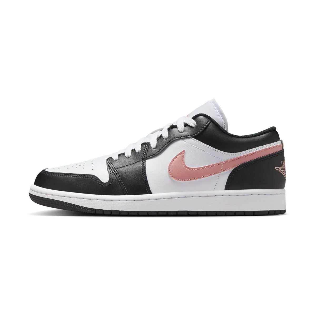 Air Jordan 1 Low 'Black Pink Rust' Men's Shoes Kinetic Stability Urban Trek