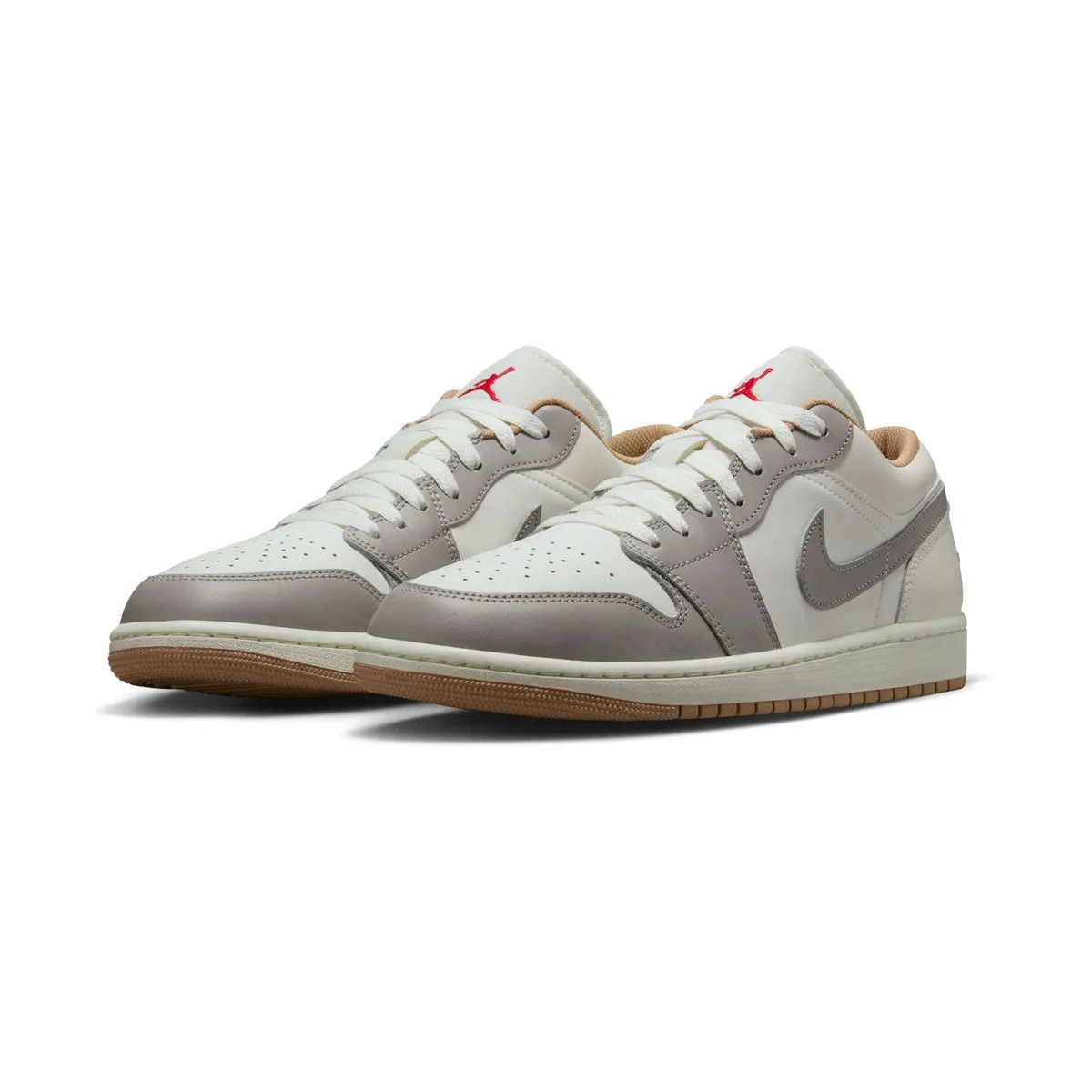 Optimal flair Sockliner Contouring Air Jordan 1 Low 'Sail College Grey Rattan' Men's Shoes
