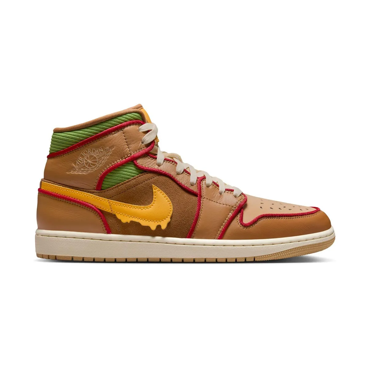 flex design Everyday Travel Air Jordan 1 Mid SE 'Cheeseburger' Men's Shoes