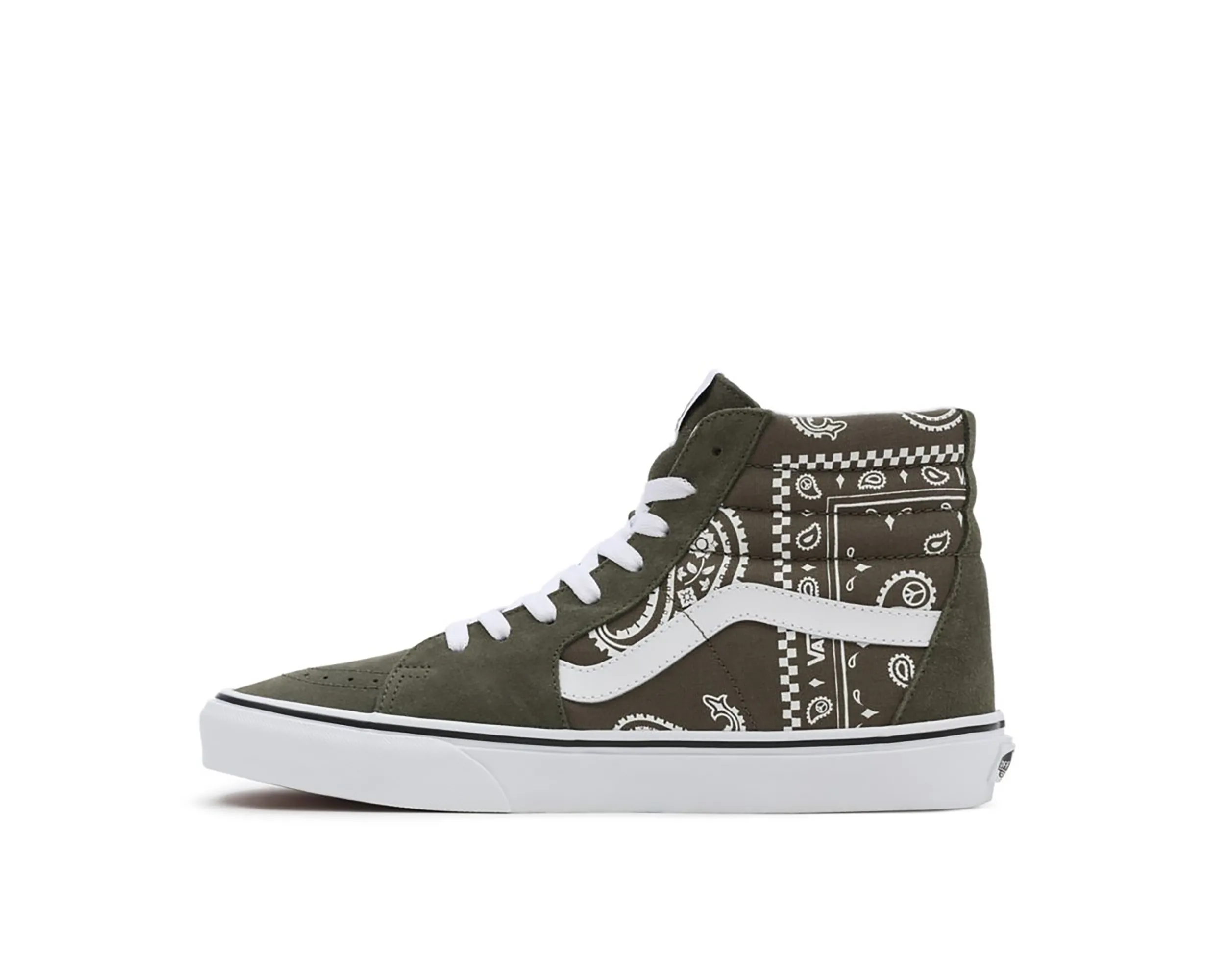Unisex Peace Paisley Sk8-Hi Wash Safe Bay Glow