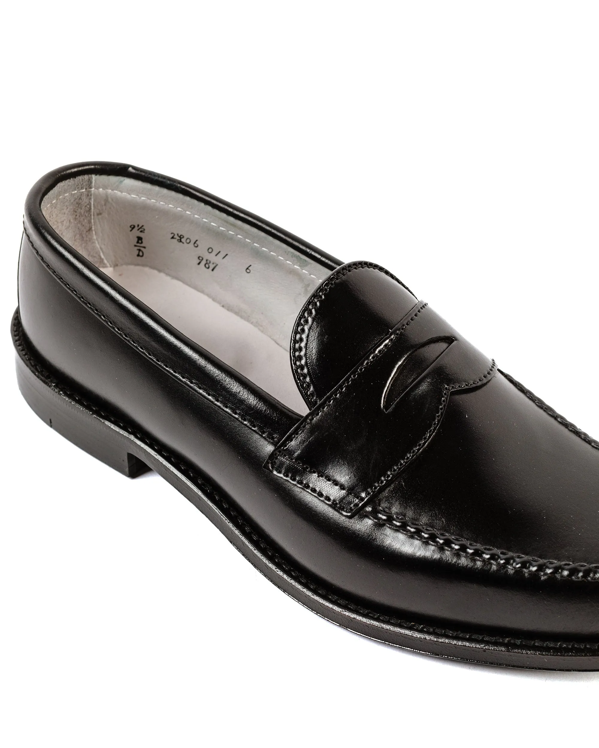 Maximum Cushioning travel - related conveniences Alden Leisure Handsewn Black Shell Cordovan 987