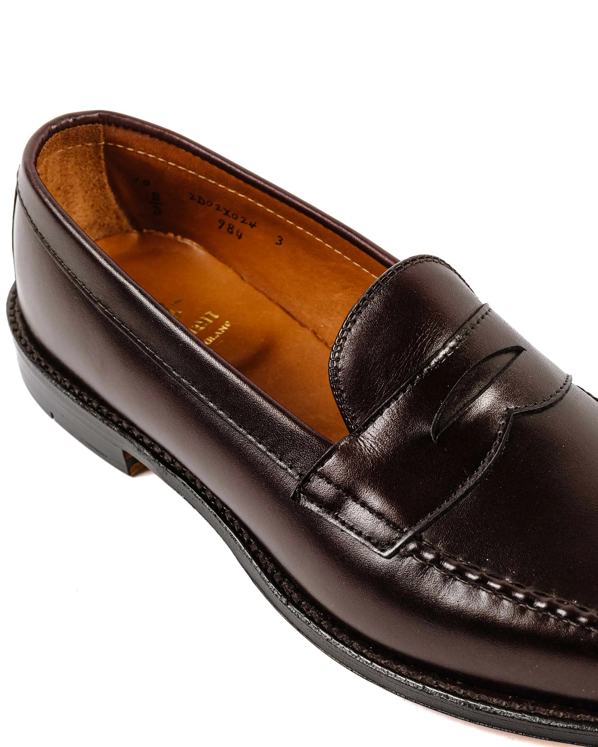 Fashionable Design Alden Leisure Handsewn Burgundy Calfskin 984