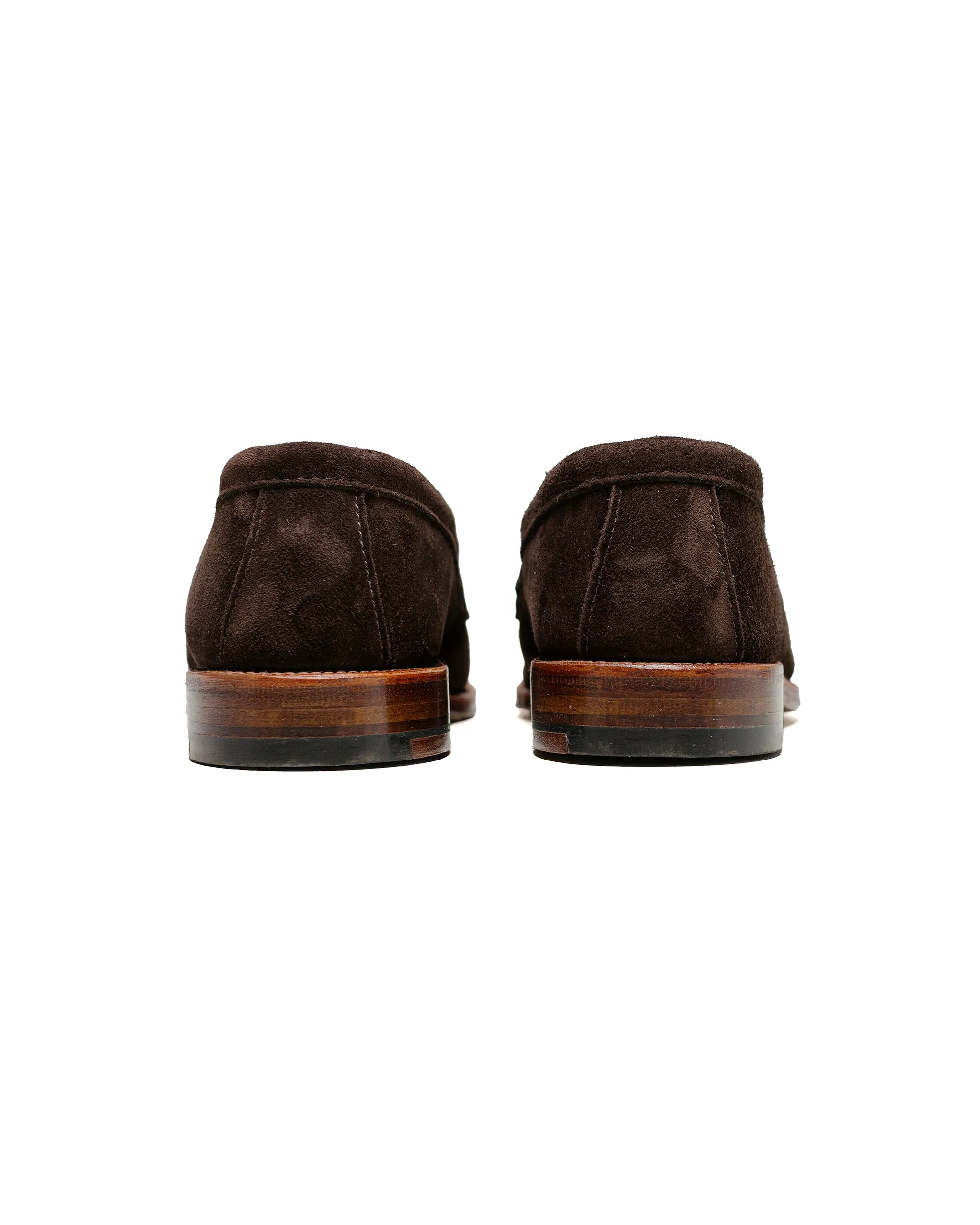 Alden Penny Loafer Dark Brown Suede 5738F Secure Design