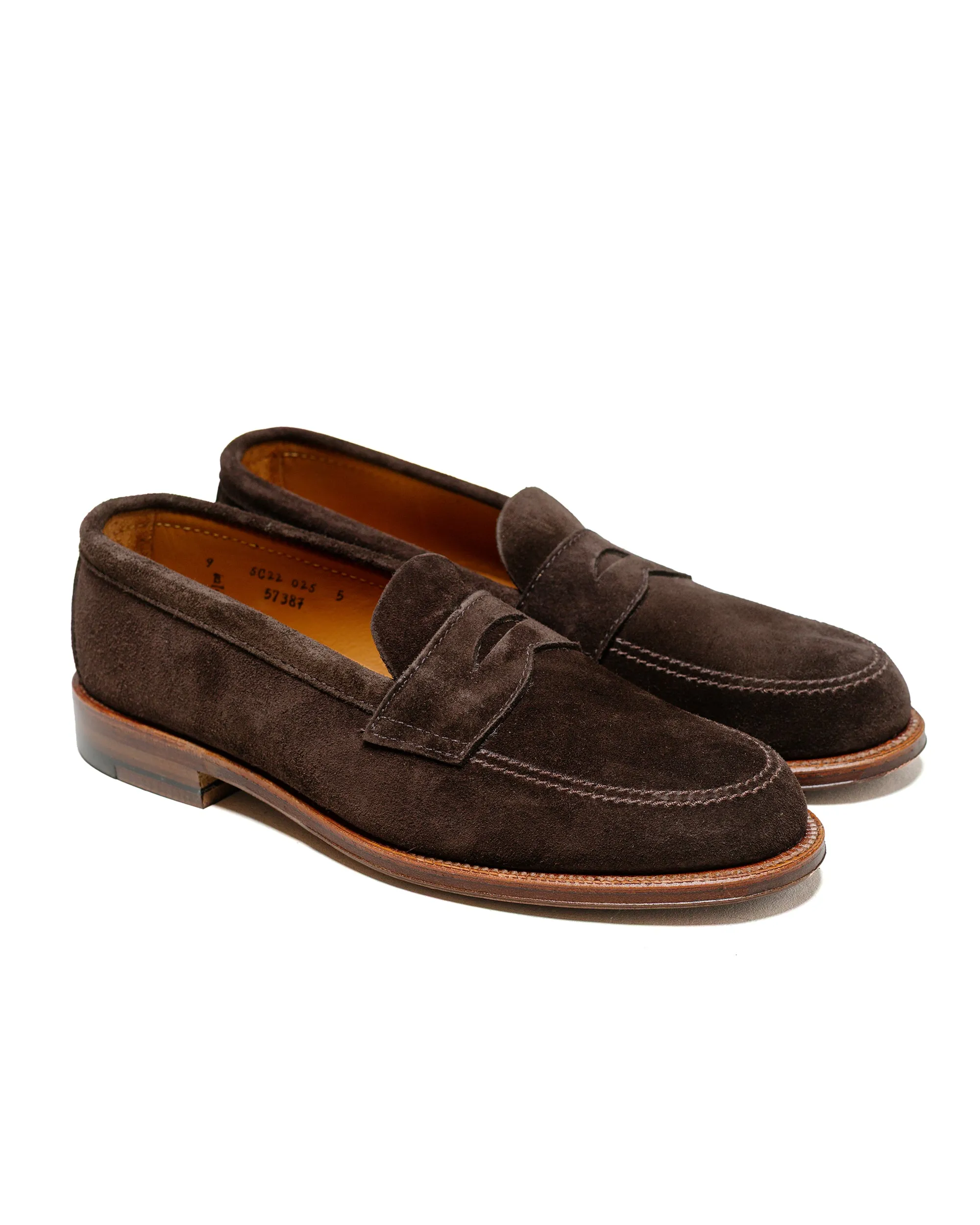 Alden Penny Loafer Dark Brown Suede 5738F fitness freaks