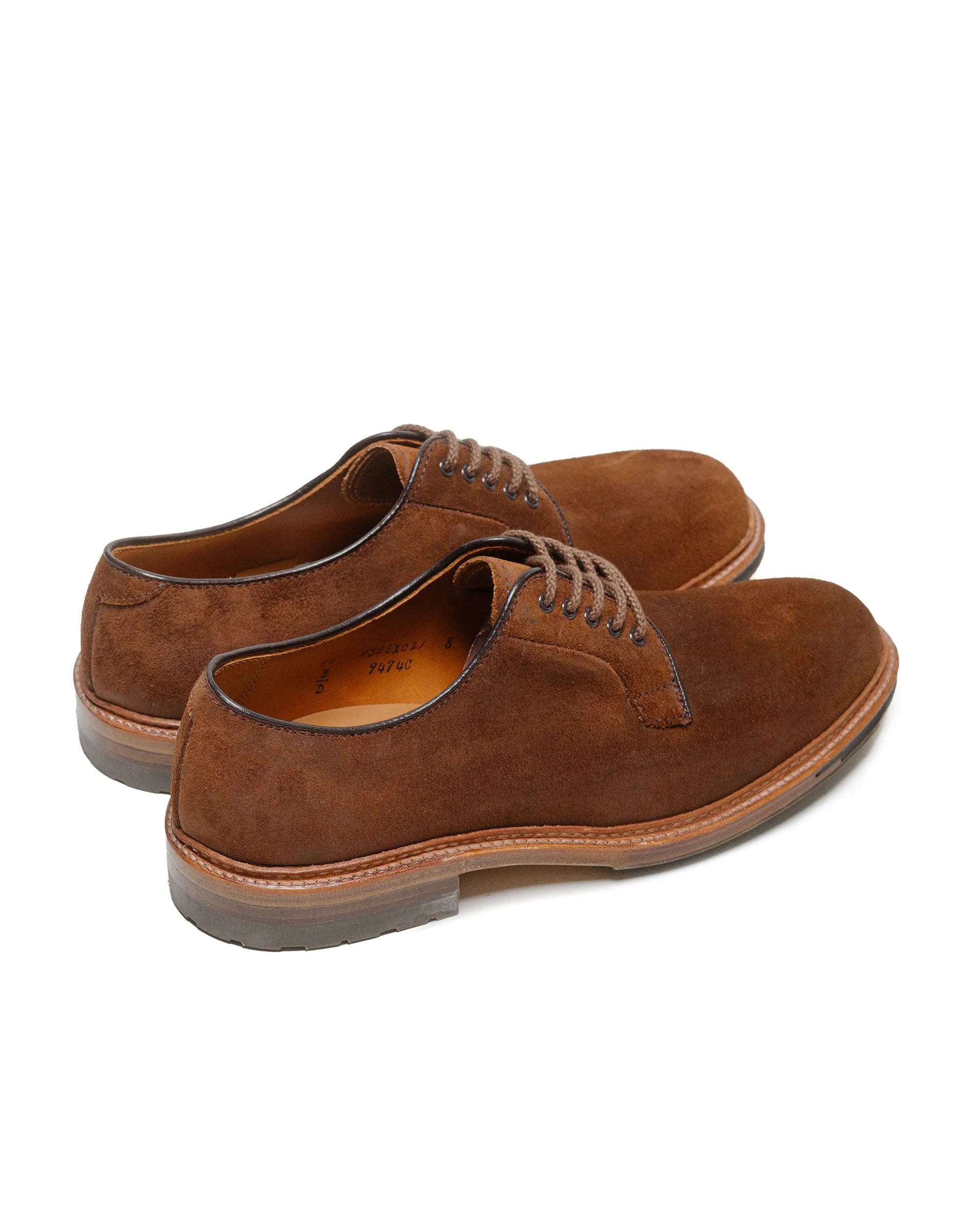 Fresh stability Alden Plain Toe Blucher Reverse Tobacco Chamois 9474C