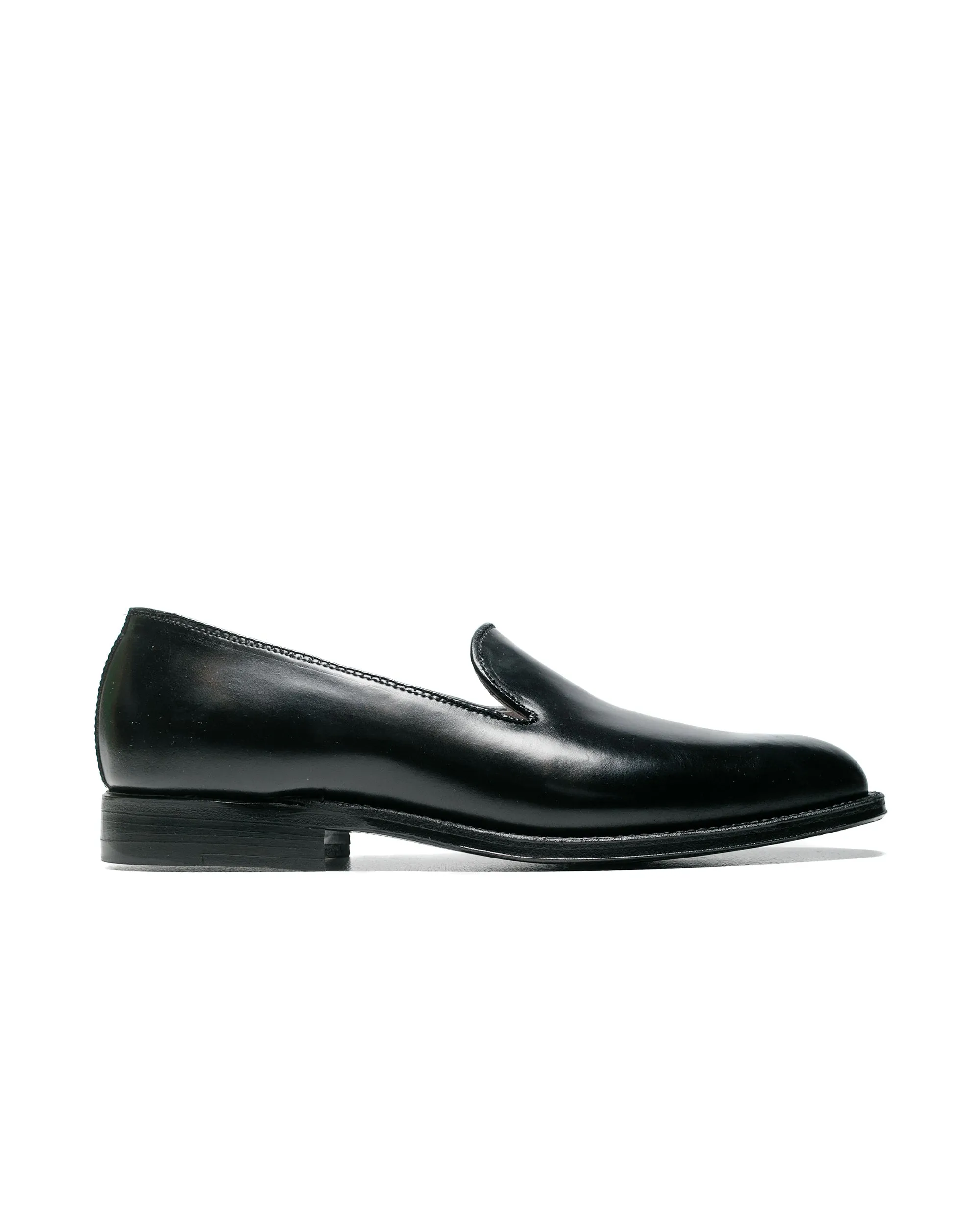 Narrow Fit thick - soled Alden Wholecut Loafer Black Cordovan G1101