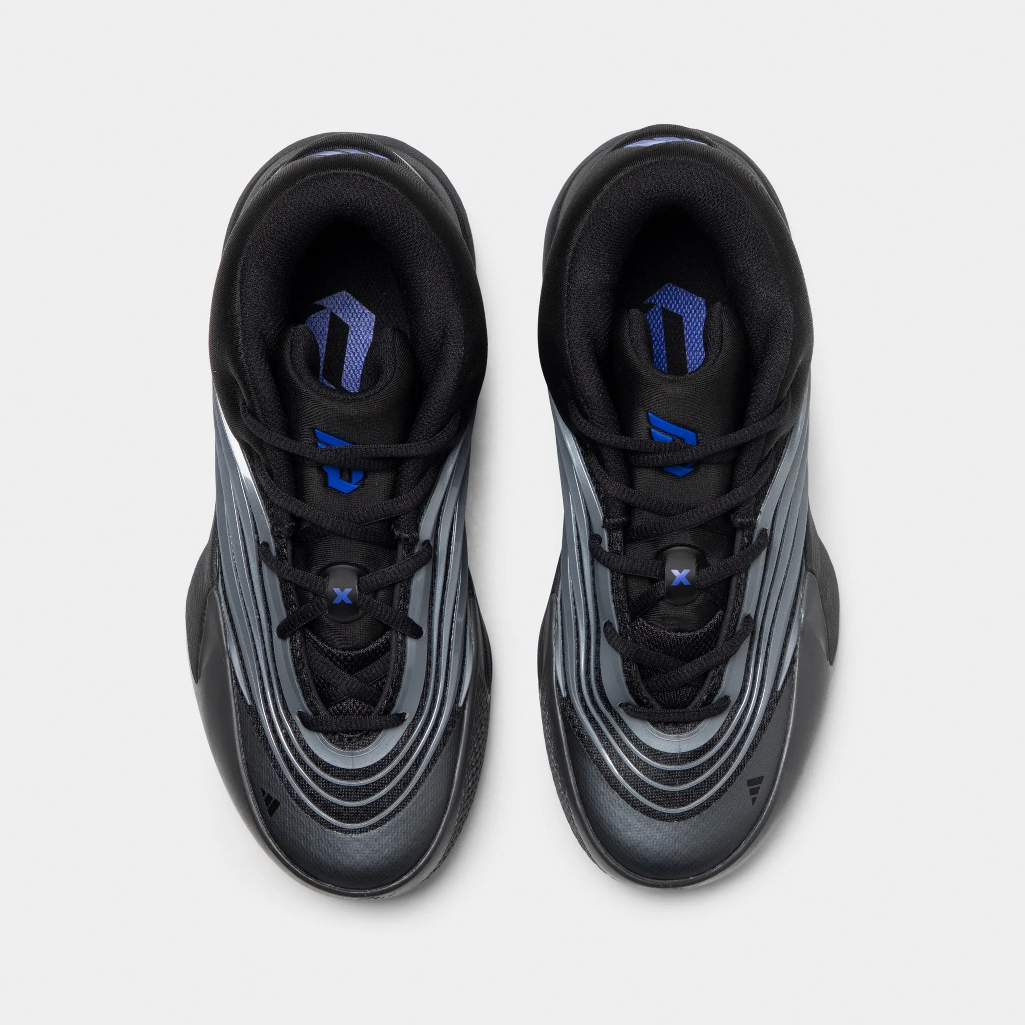 adidas Juniors' Dame X Core Black / Iron Metallic - Lucid Blue Precision Moves