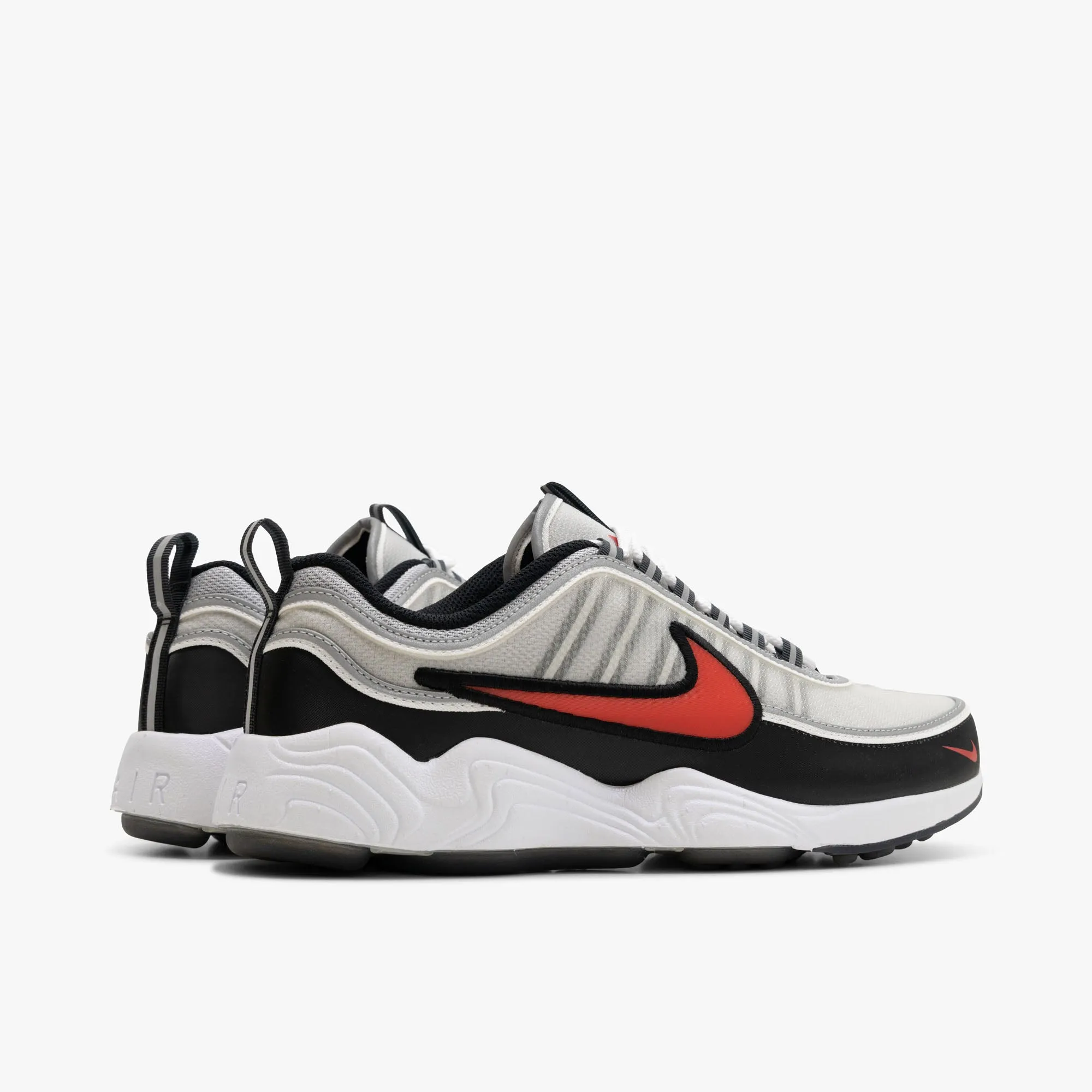 Nike Air Zoom Spiridon Metallic Silver / Sport Red - Black Rain Jog Timeless Style