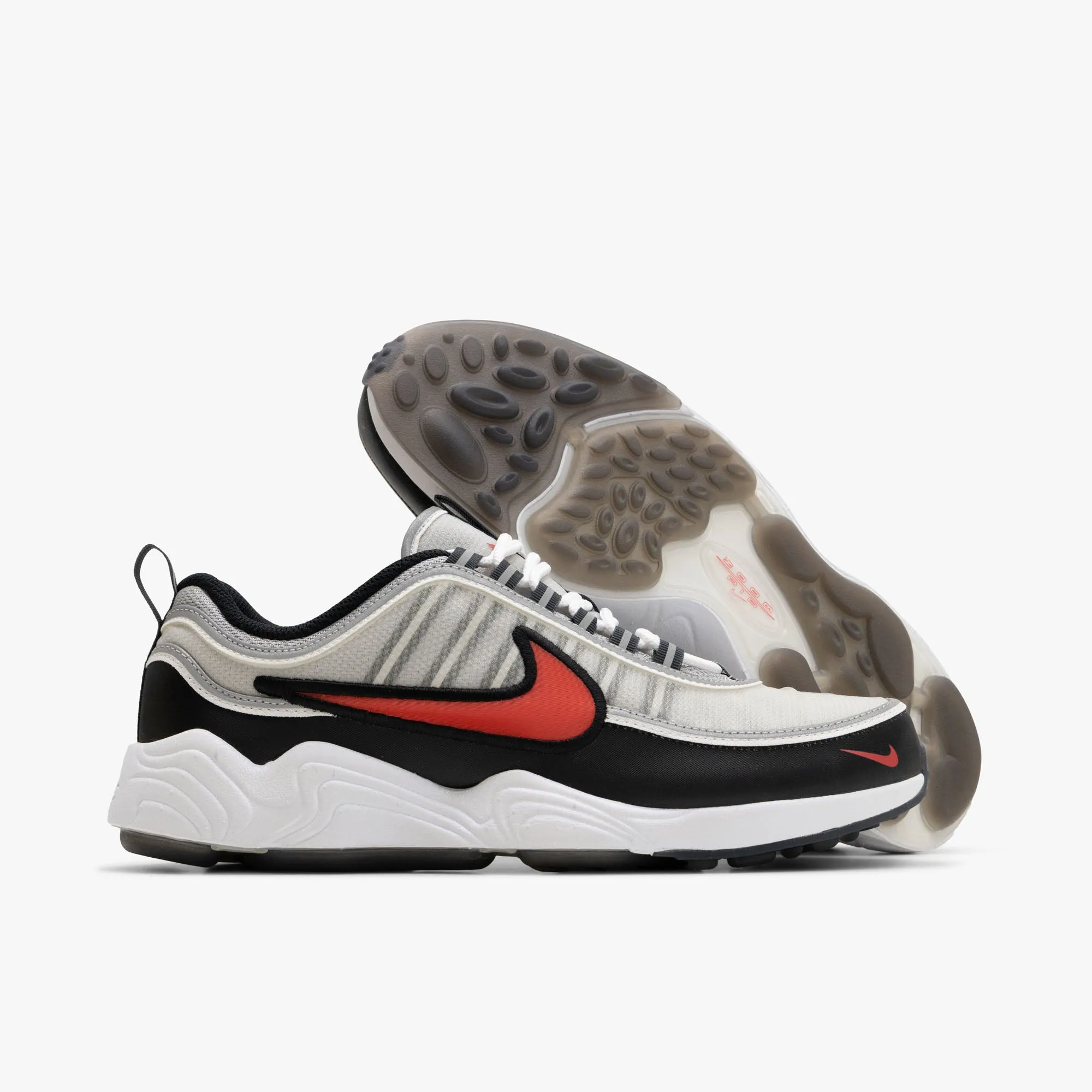 Quick Travel Fresh Ride Nike Air Zoom Spiridon Metallic Silver / Sport Red - Black