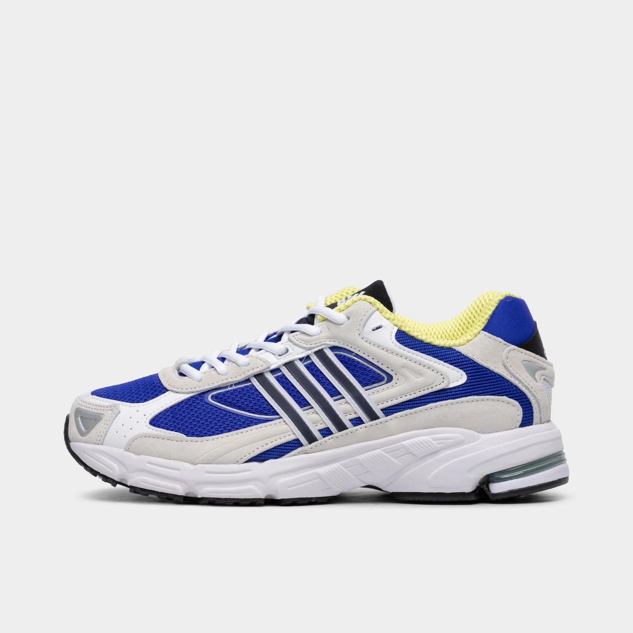 running in a modern bridge area shoes adidas Originals Response CL White / Blue - Yellow