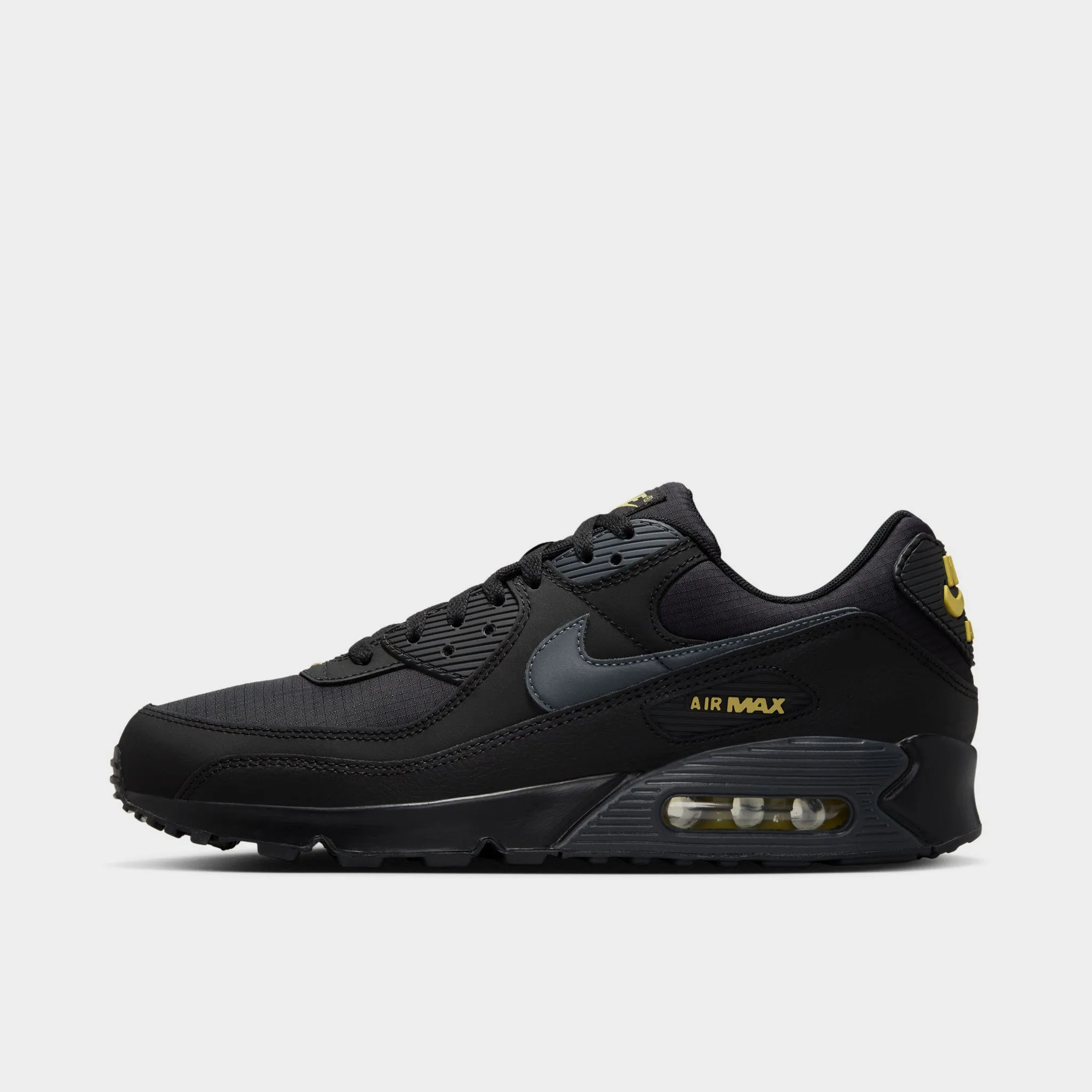 daily wearers Canvas Nike Air Max 90 Black / Buff Gold - Anthracite